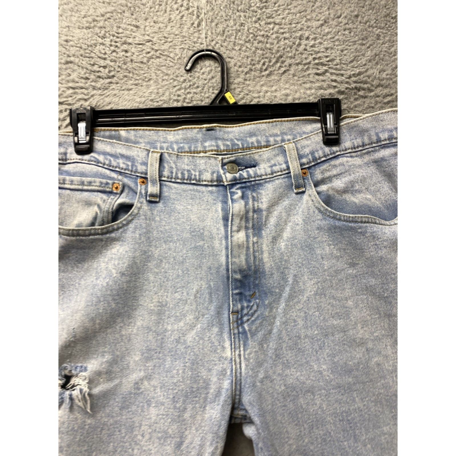 Levi's Levi’s Jeans Mens 36x32 Regular Fit Straight Leg Denim Blue Cotton Zip Pockets 0577 Signature Logo Size US 36 / EU 52 - 3 Thumbnail