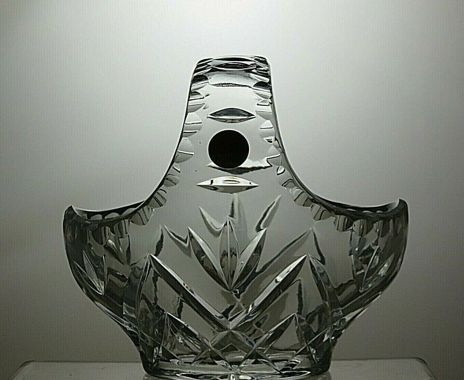 Other Zwiesel Cristallerie Crystal Cut Handed Fruit Basket 6 3/4" Size ONE SIZE - 3 Thumbnail