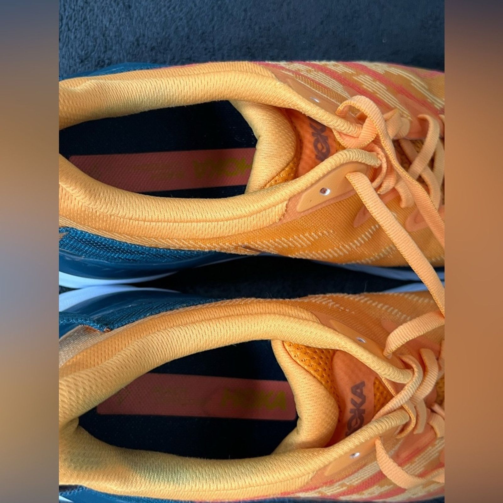 Hoka Hoka One Mach Supersonic Mens 10.5D Orange Running Sneakers Size US 10.5 / EU 43-44 - 9 Thumbnail