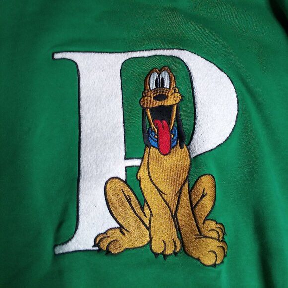Disney Disney x Forever21 Pluto Embroidered Crewneck Sweatshirt Size US S / EU 44-46 / 1 - 1 Thumbnail