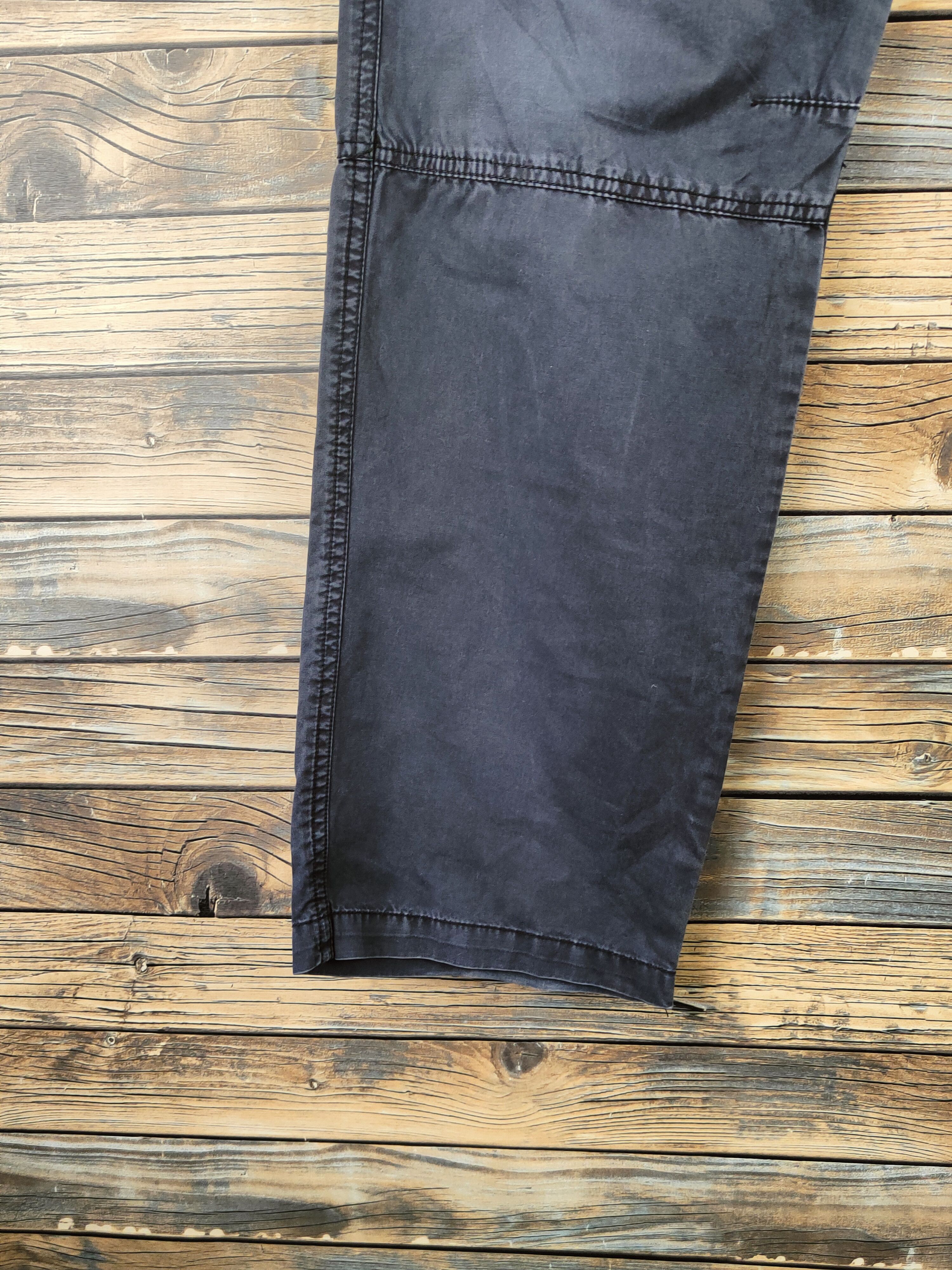 Japanese Brand DL Jeansweat Black Faded Multipocket Cargo Pants #46-135 Size US 32 / EU 48 - 4 Thumbnail