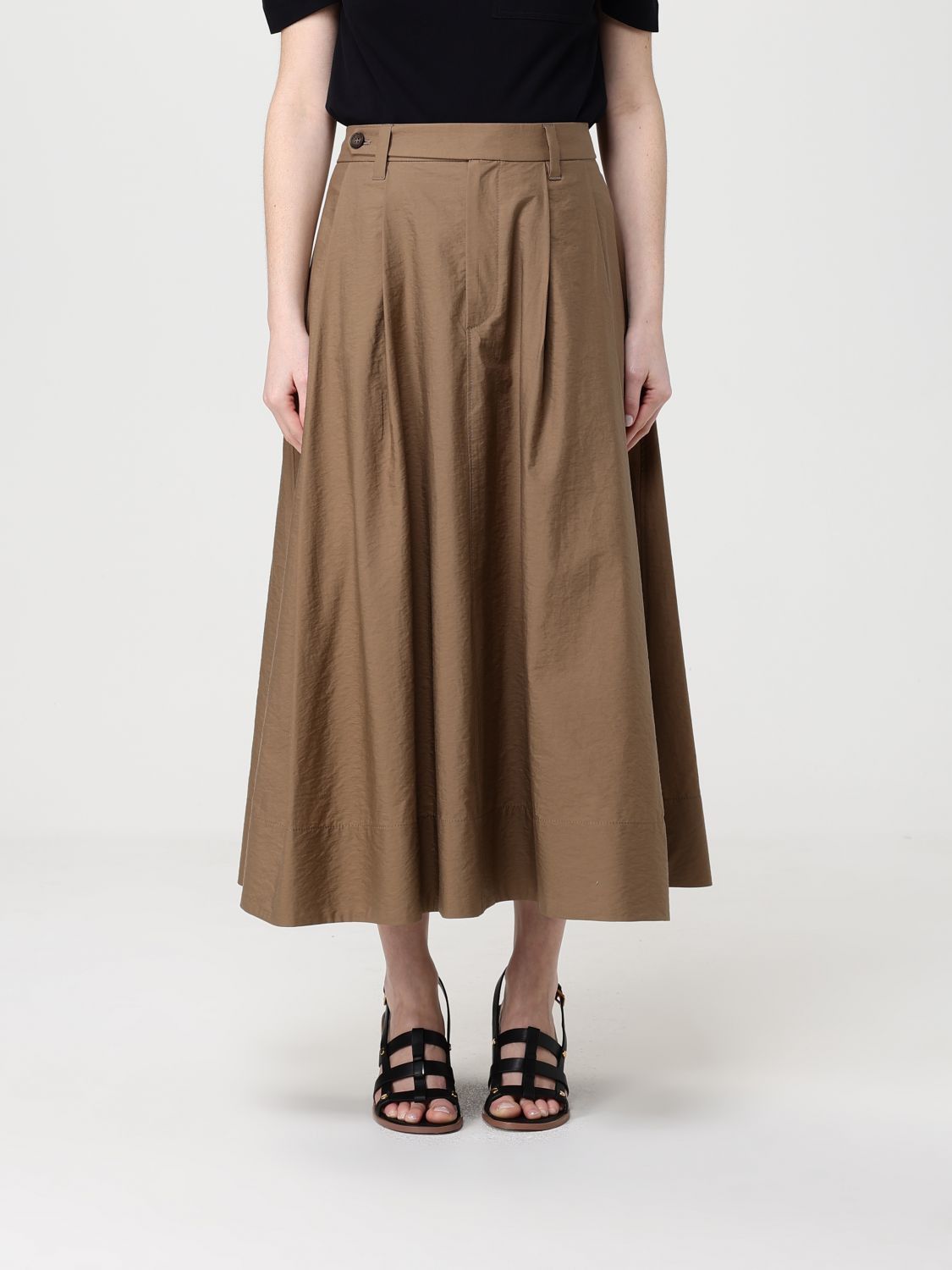 Brunello Cucinelli Brunello Cucinelli Skirt Woman Sand Size 27" / US 4 / IT 40 - 1 Thumbnail