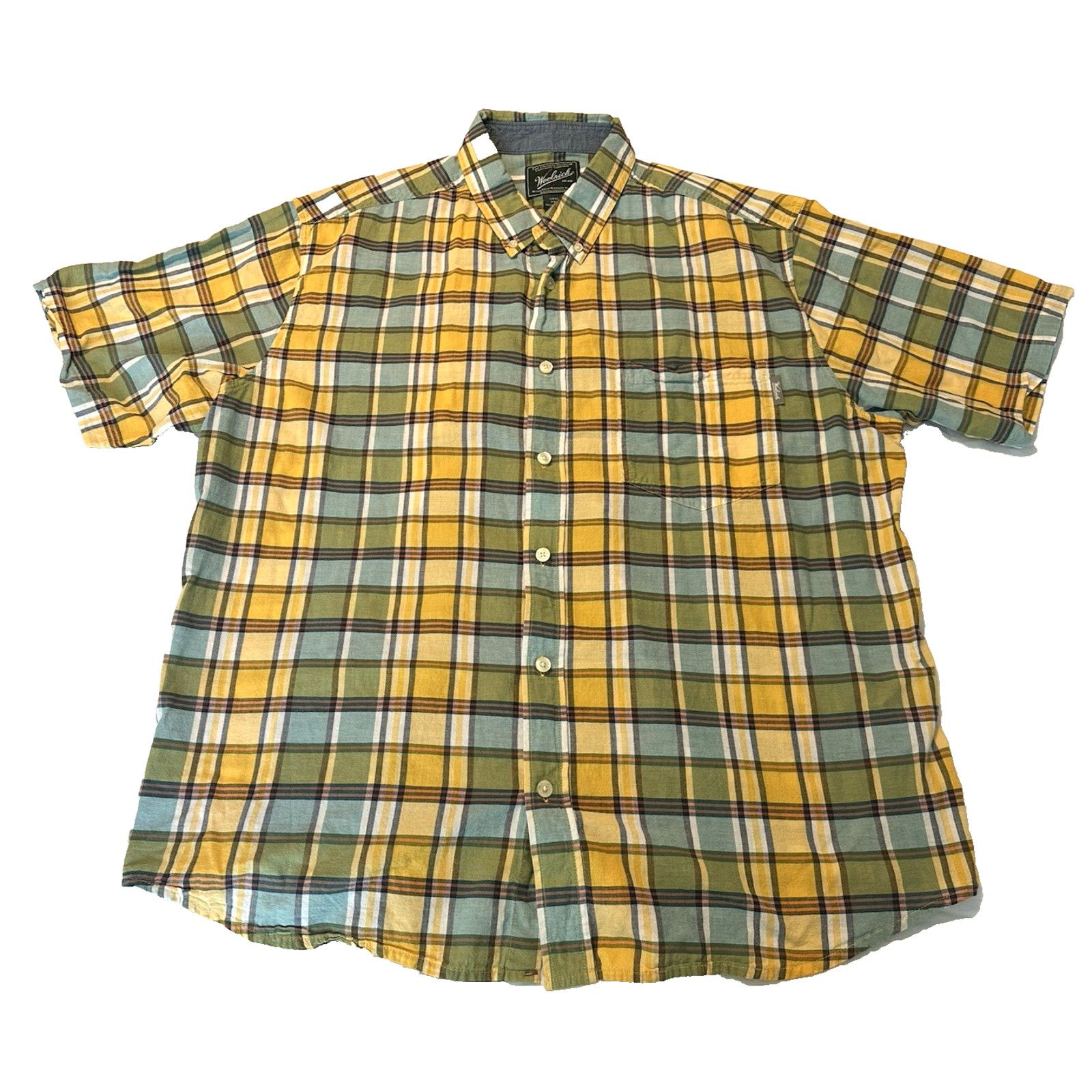 Woolrich Woolen Mills Woolrich Plaid Button Shirt Yellow/Blue XXL Outdoor Gorpcore Size US XXL / EU 58 / 5 - 1 Thumbnail