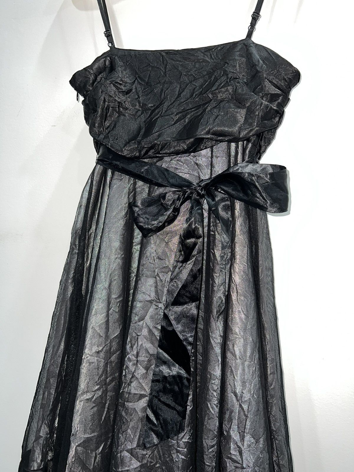 Japanese Brand Cecil McBee silk n mesh mini dress 🎀 Size S / US 4 / IT 40 - 6 Thumbnail