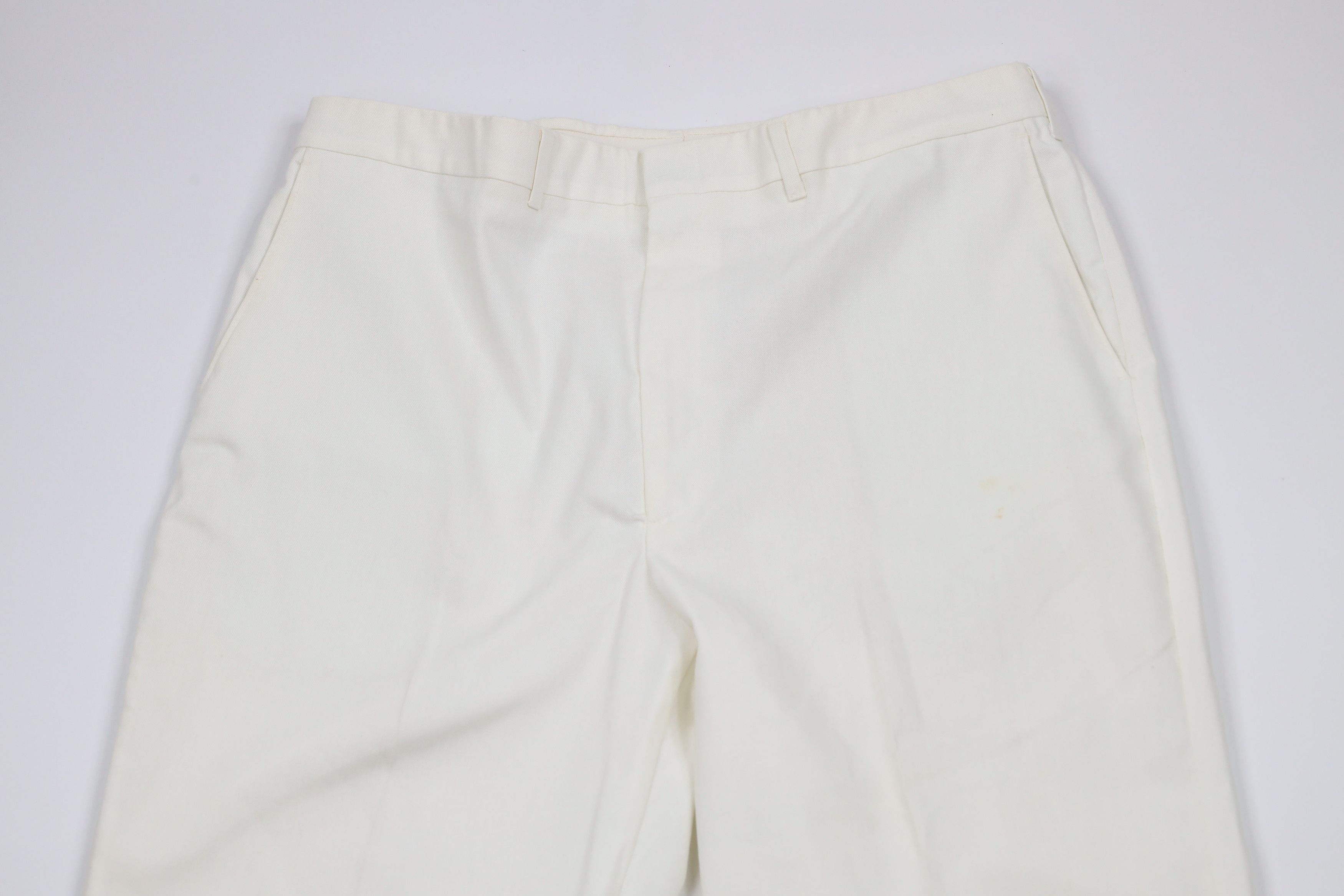 Vintage Vintage 70s Streetwear Wide Leg Bell Bottoms Pants White Size US 38 / EU 54 - 2 Thumbnail