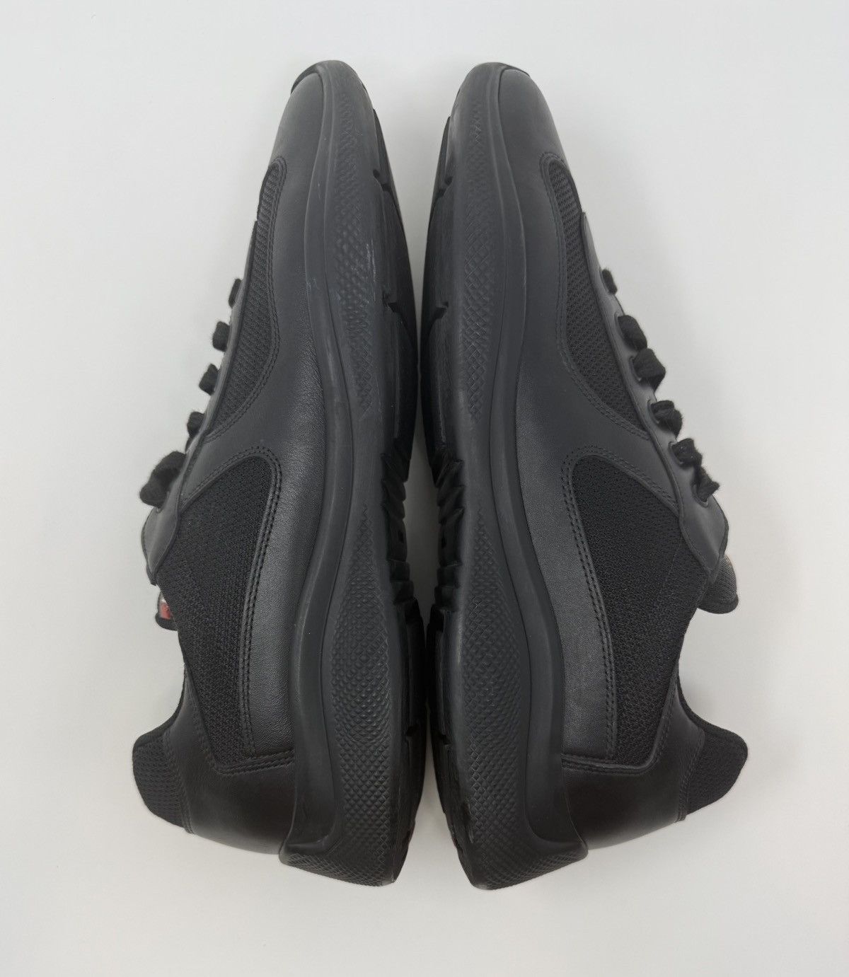 Prada Prada Americas Cup Sneaker Leather Black Size US 13 / EU 46 - 3 Thumbnail