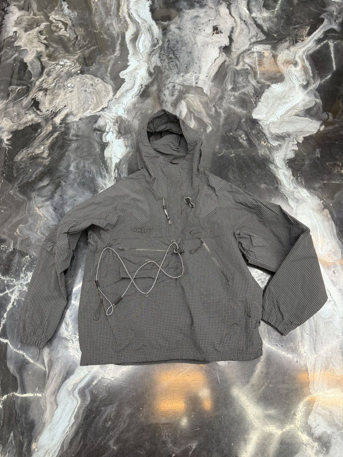 Nike × Off-White Nike X Off-White Virgil Abloh Black Anorak Jacket Men Size US M / EU 48-50 / 2 - 2 Thumbnail