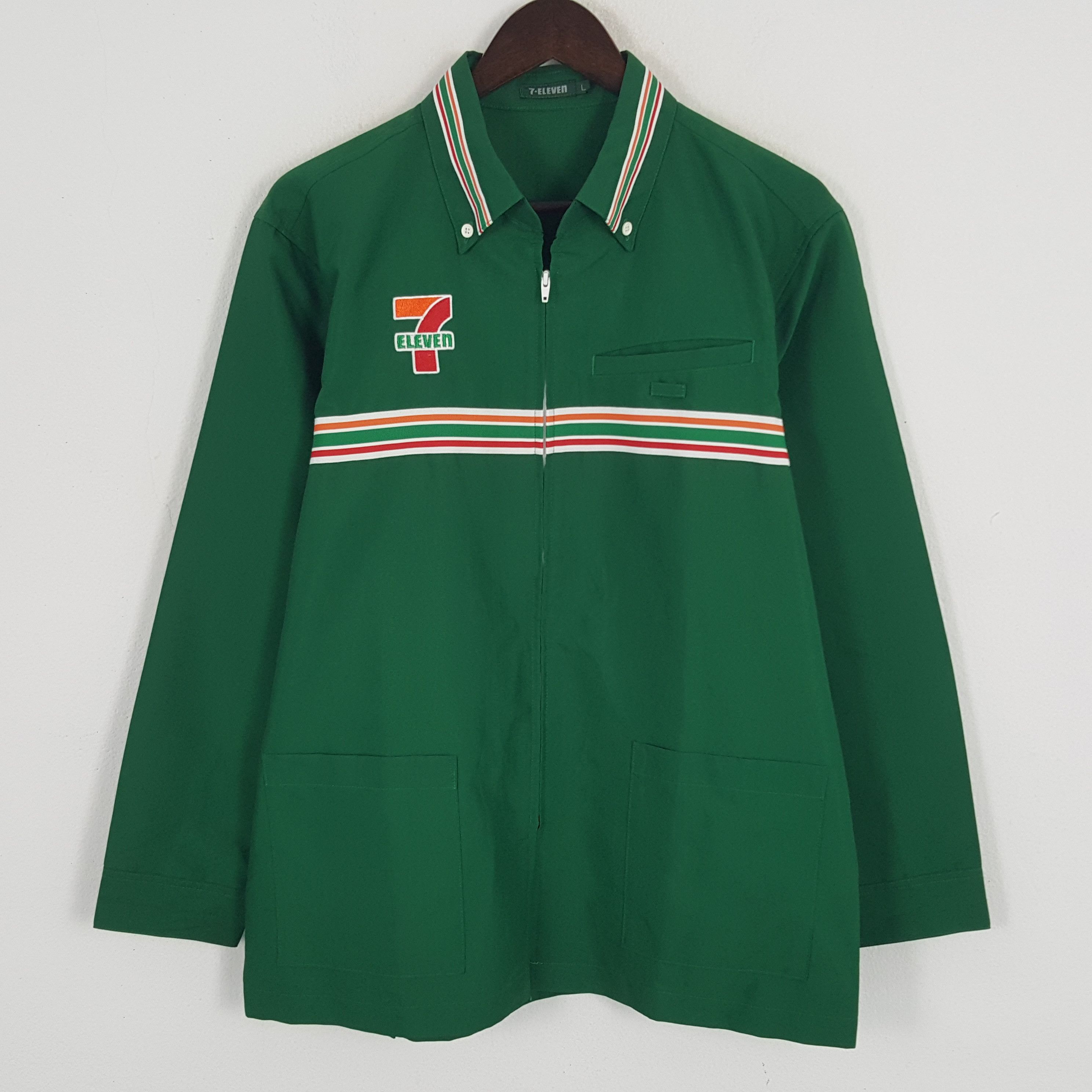 Japanese Brand × Vintage Vintage 7 Eleven Embroidery Worker Uniform Jacket Size US L / EU 52-54 / 3 - 3 Thumbnail