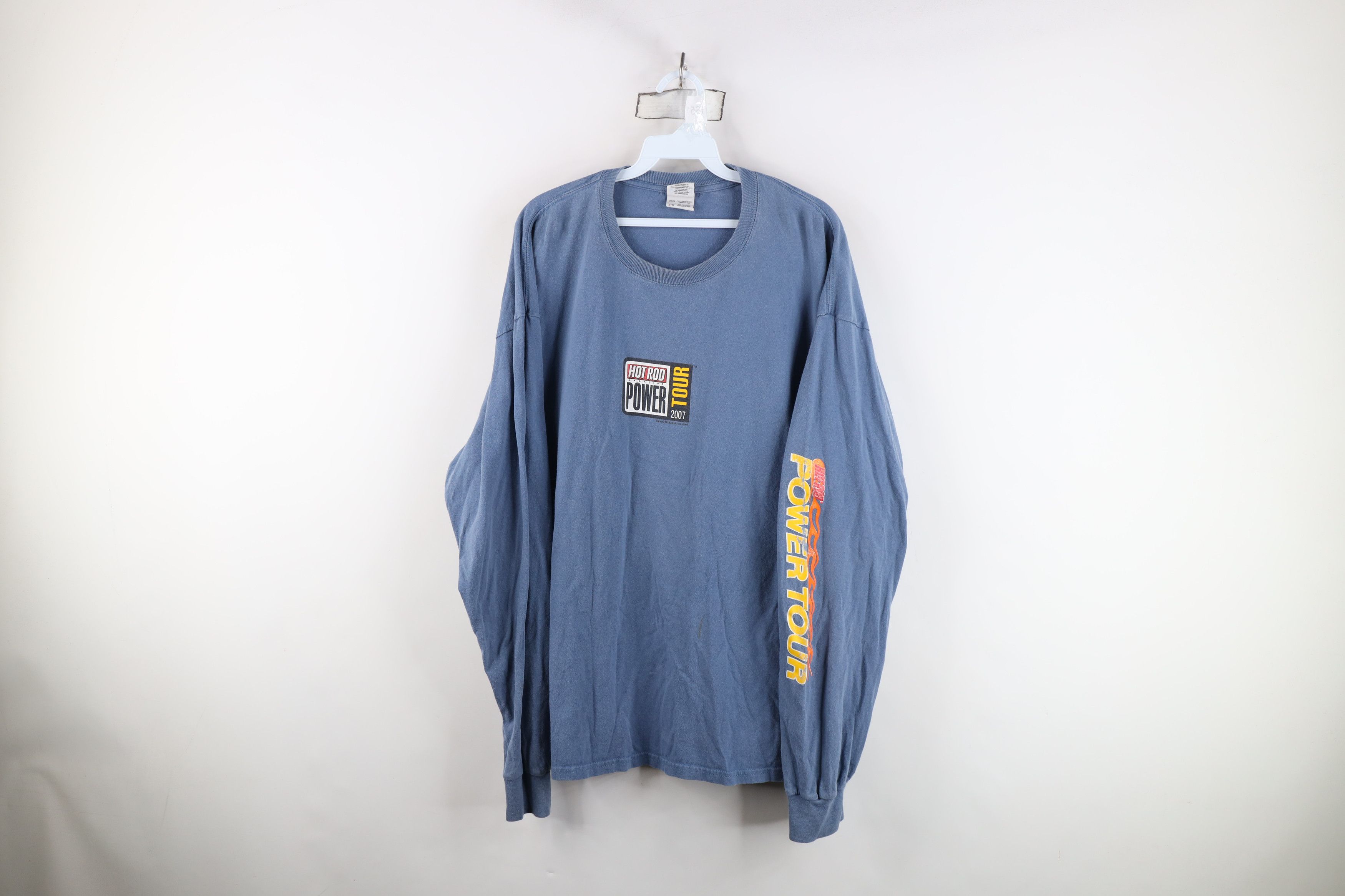 Vintage Vintage Y2K 2007 Hot Rod Magazine Racing Long Sleeve T-Shirt Size US XXL / EU 58 / 5 - 1 Thumbnail