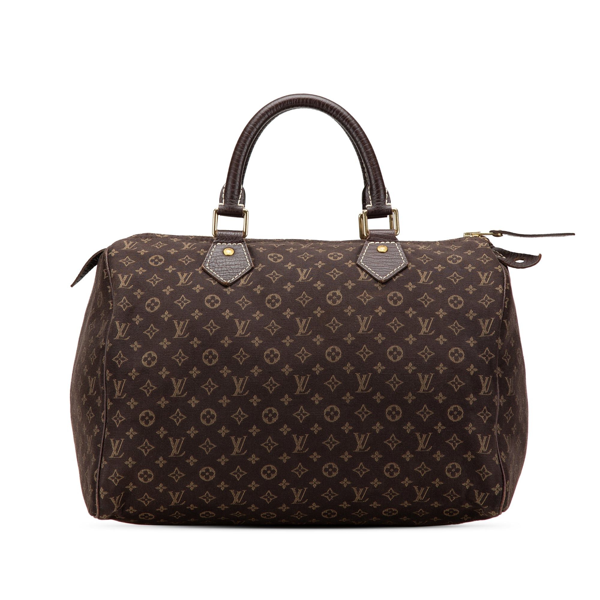 Louis Vuitton Louis Vuitton Monogram Mini Lin Speedy 30 Brown Size ONE SIZE - 1 Thumbnail