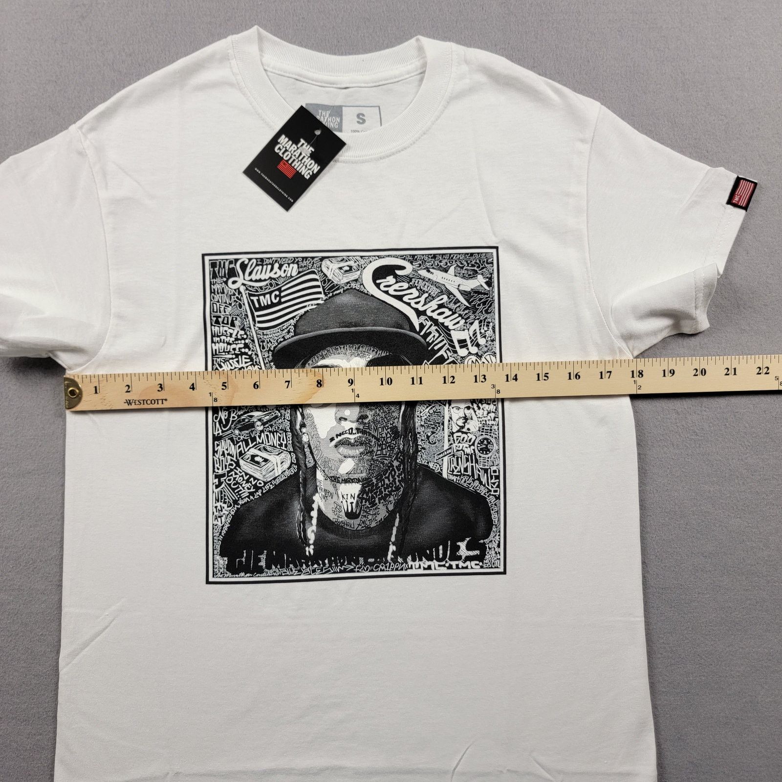 Other The Marathon Clothing "Nipsey Hussle" Tshirt Sz S White Size US S / EU 44-46 / 1 - 7 Thumbnail