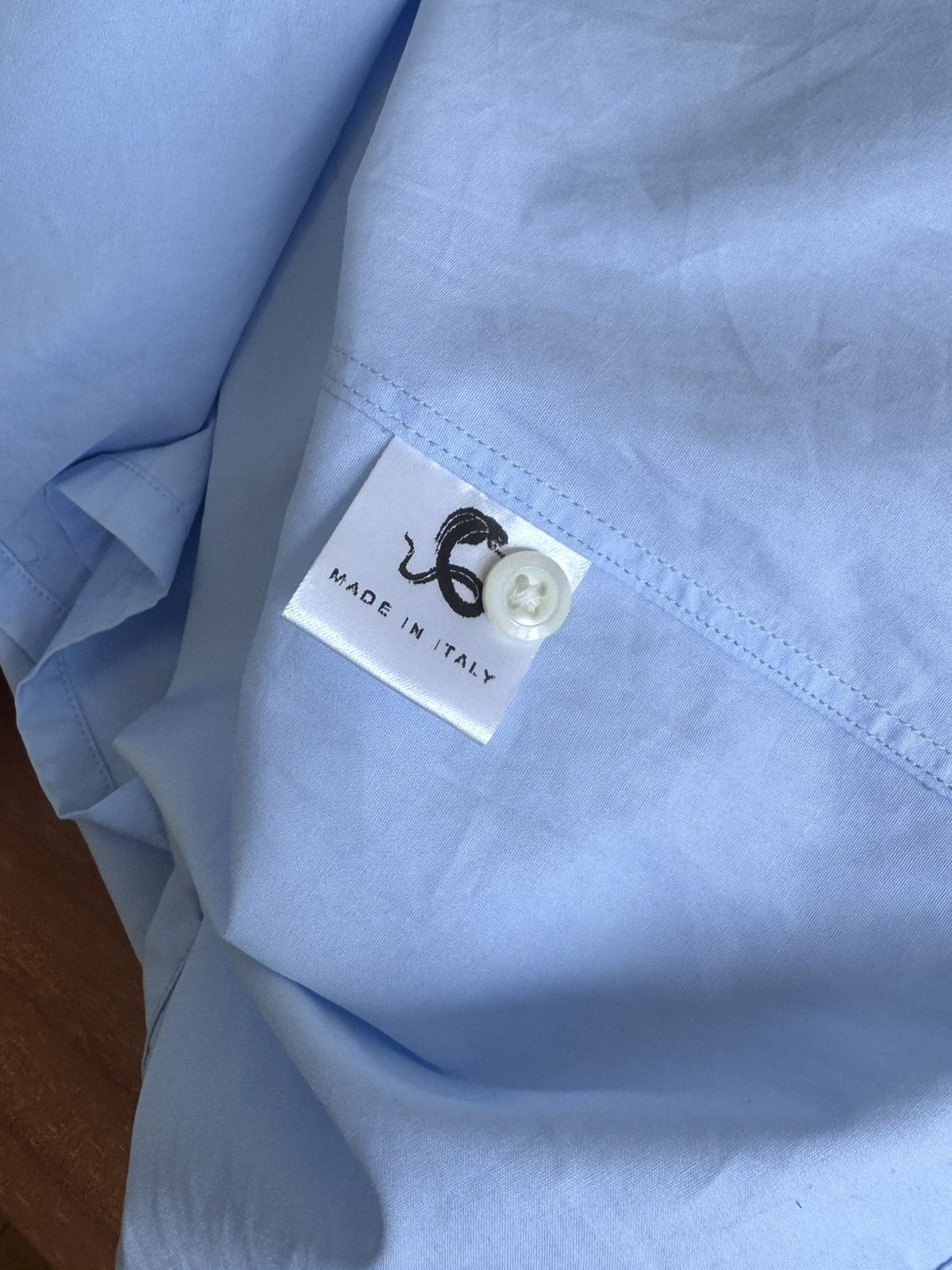 Cobra S.C. Cobra S.C. Contrast Trim Collar Shirt Made in Italy XL Size US XL / EU 56 / 4 - 7 Thumbnail