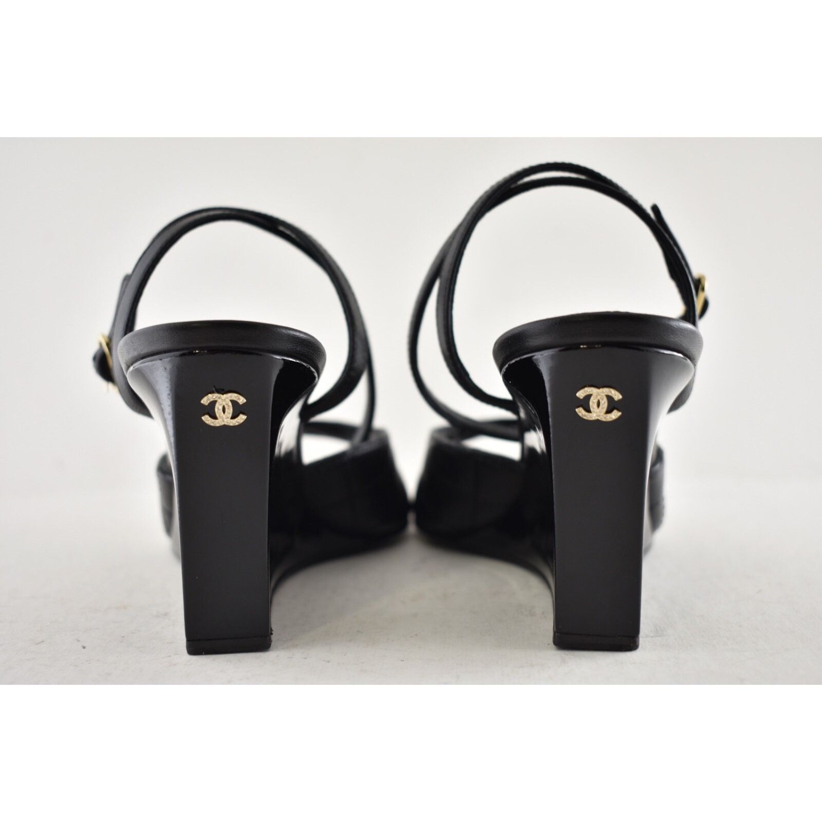 Chanel Chanel 24C Black Quilted Lambskin CC Crystal Logo Ankle Size US 8 / IT 38 - 11 Thumbnail