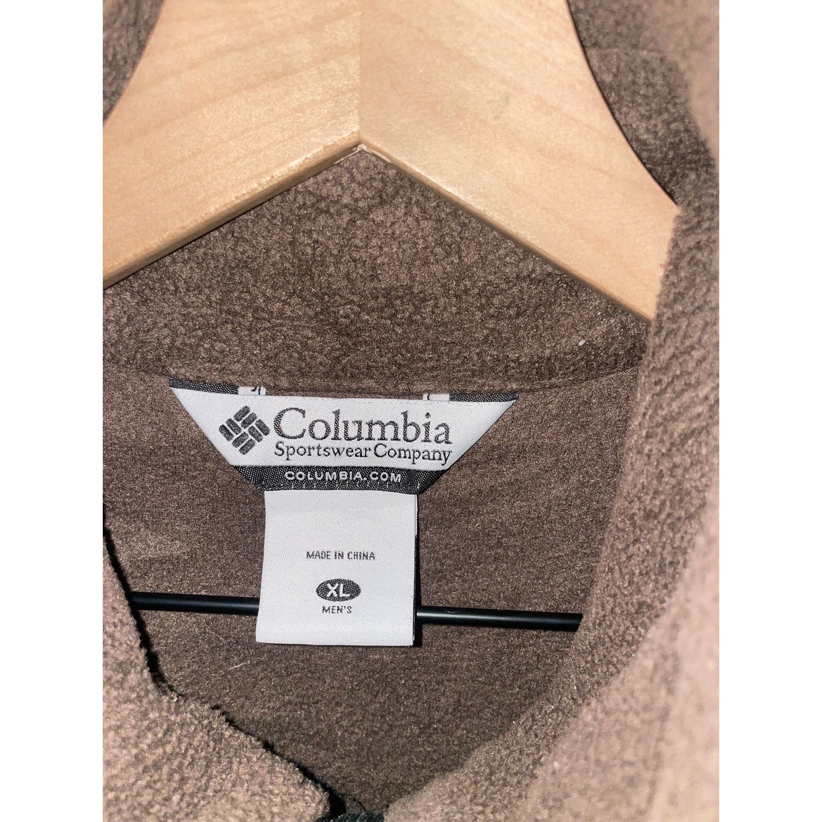 Columbia Columbia Brown Black Jacket Full Zip Fleece Shell Outerwear Size US XL / EU 56 / 4 - 6 Thumbnail