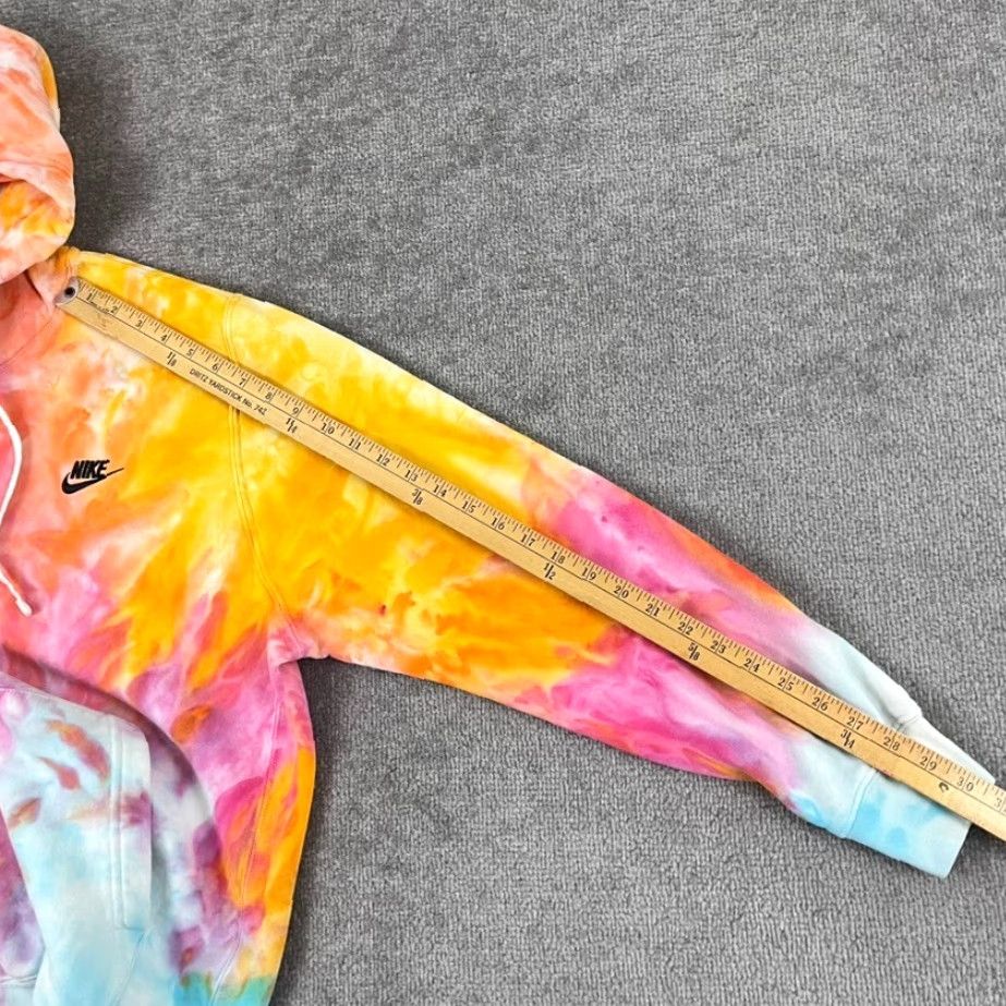 Nike Nike Hoodie Mens Large Tie Dye Multicolor Fleece Sportswear Gym Weightlifting Embroidered Logo Hooded Pockets Size US L / EU 52-54 / 3 - 6 Thumbnail