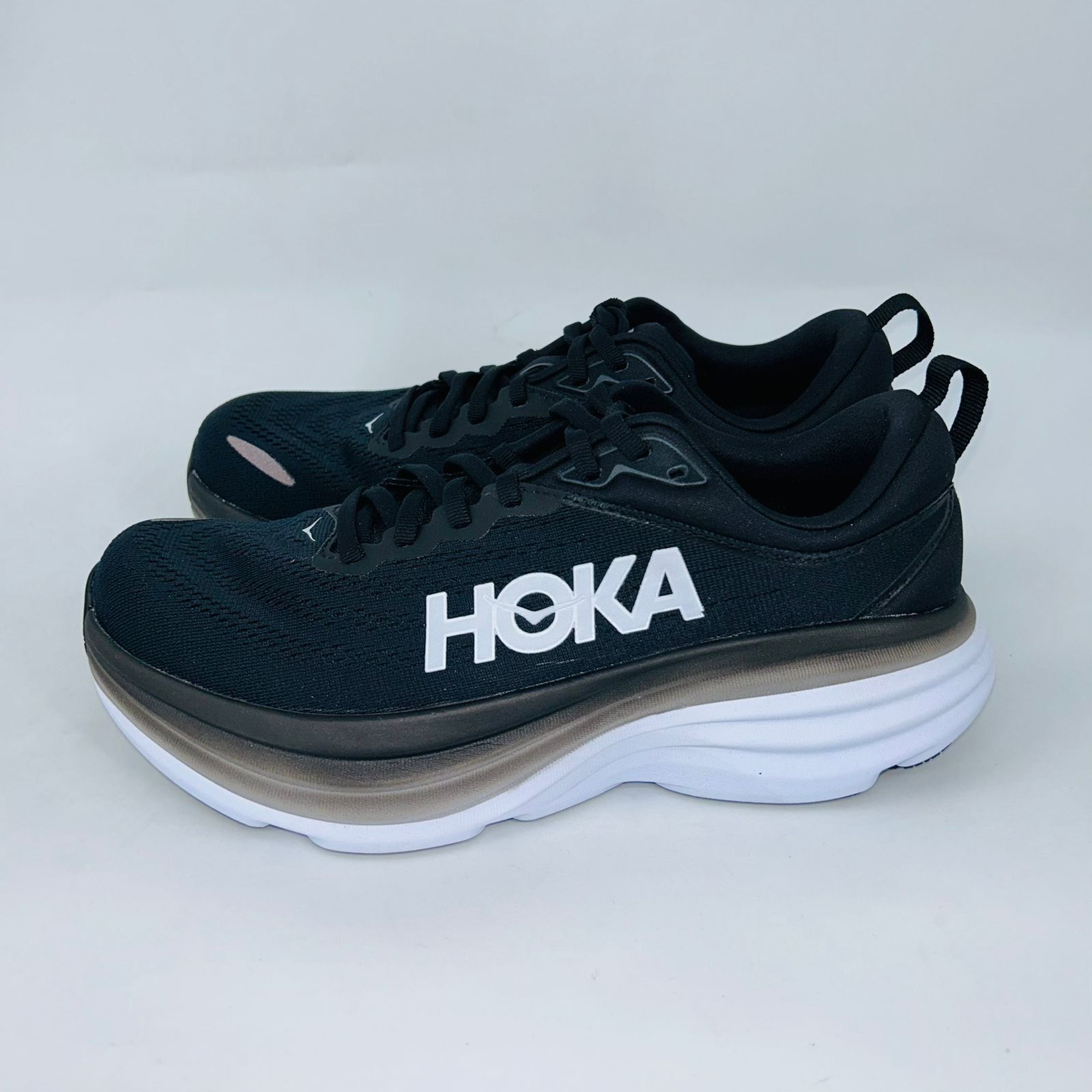 Hoka HOKA WOMENS BONDI 8 WHITE/BLACK MESH RUNNING SHOES SIZE 7.5B Size US 7.5 / IT 37.5 - 4 Thumbnail