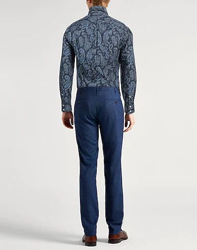 Brunello Cucinelli o1w1db10725 Basic Fit Shirt in Navy Blue Size US XXL / EU 58 / 5 - 3 Thumbnail