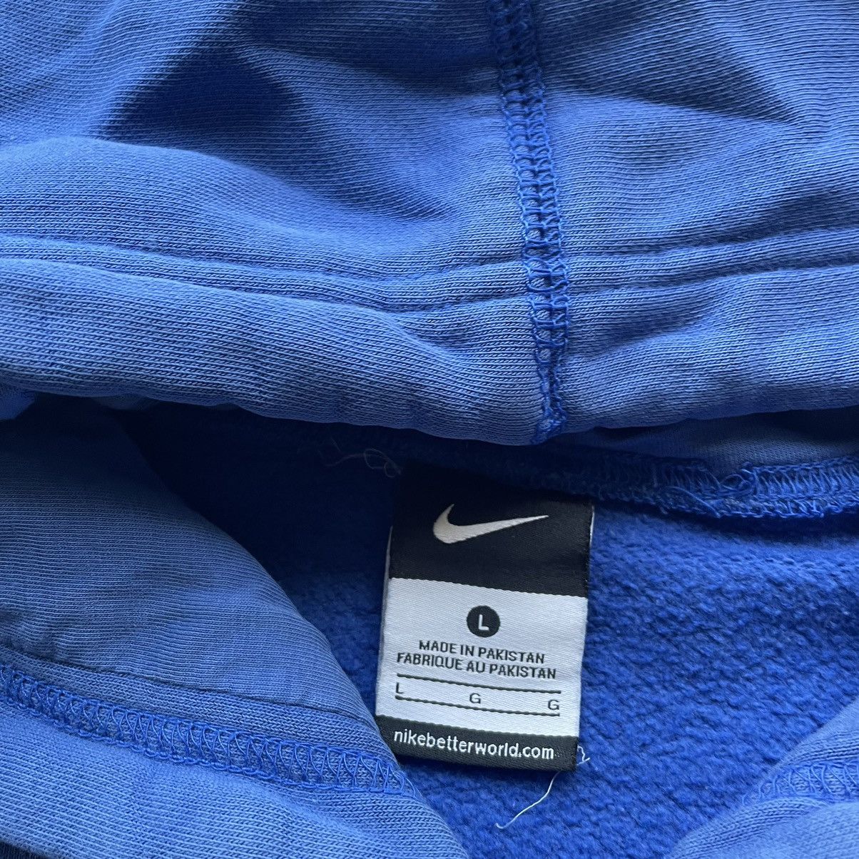 Nike Vintage 2000s Nike Embroidered Swoosh Pullover Hoodie Large Size US L / EU 52-54 / 3 - 3 Thumbnail