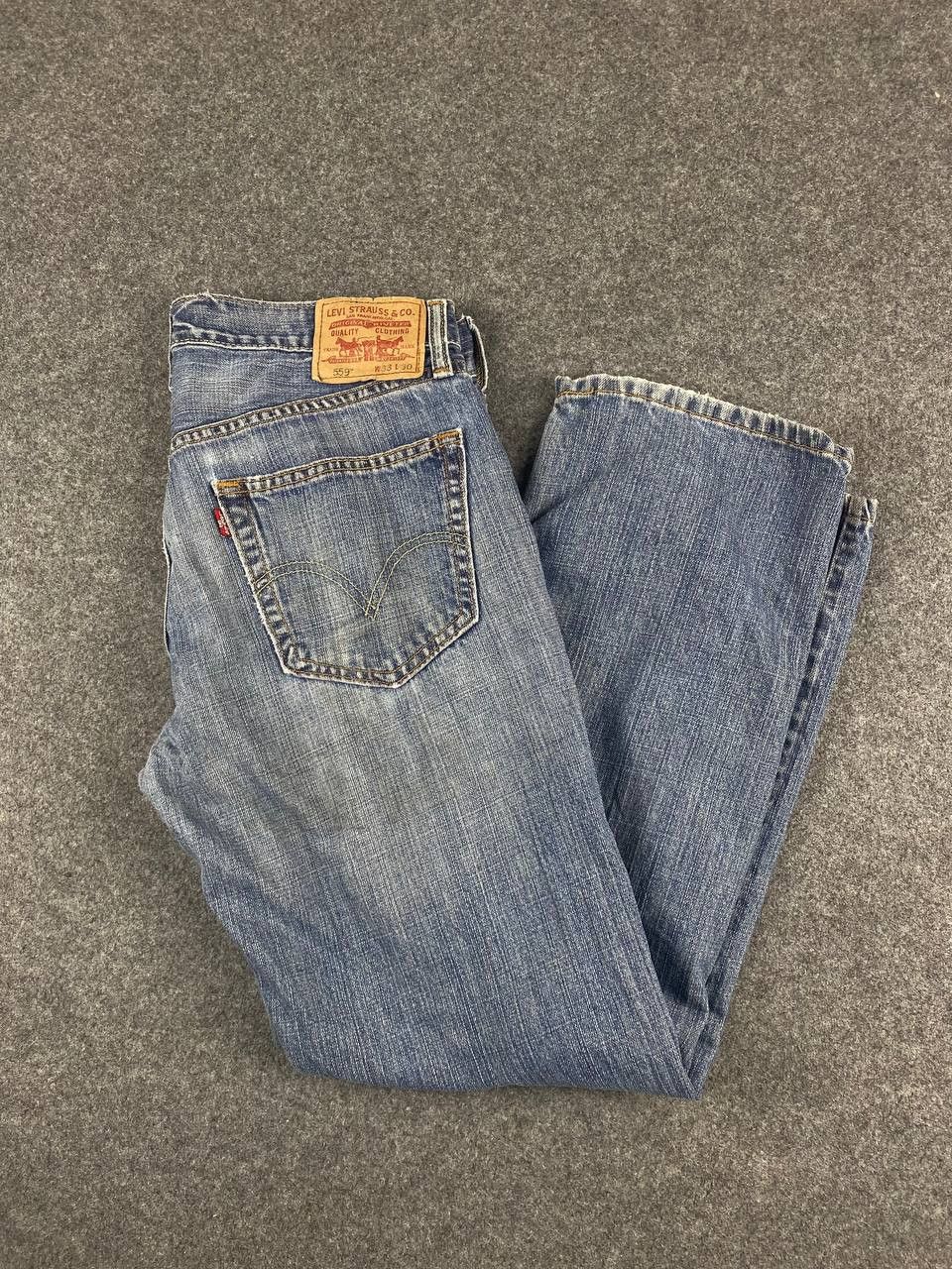 Levi's levis 569 relaxed straight distressed denim Size US 34 / EU 50 - 2 Thumbnail