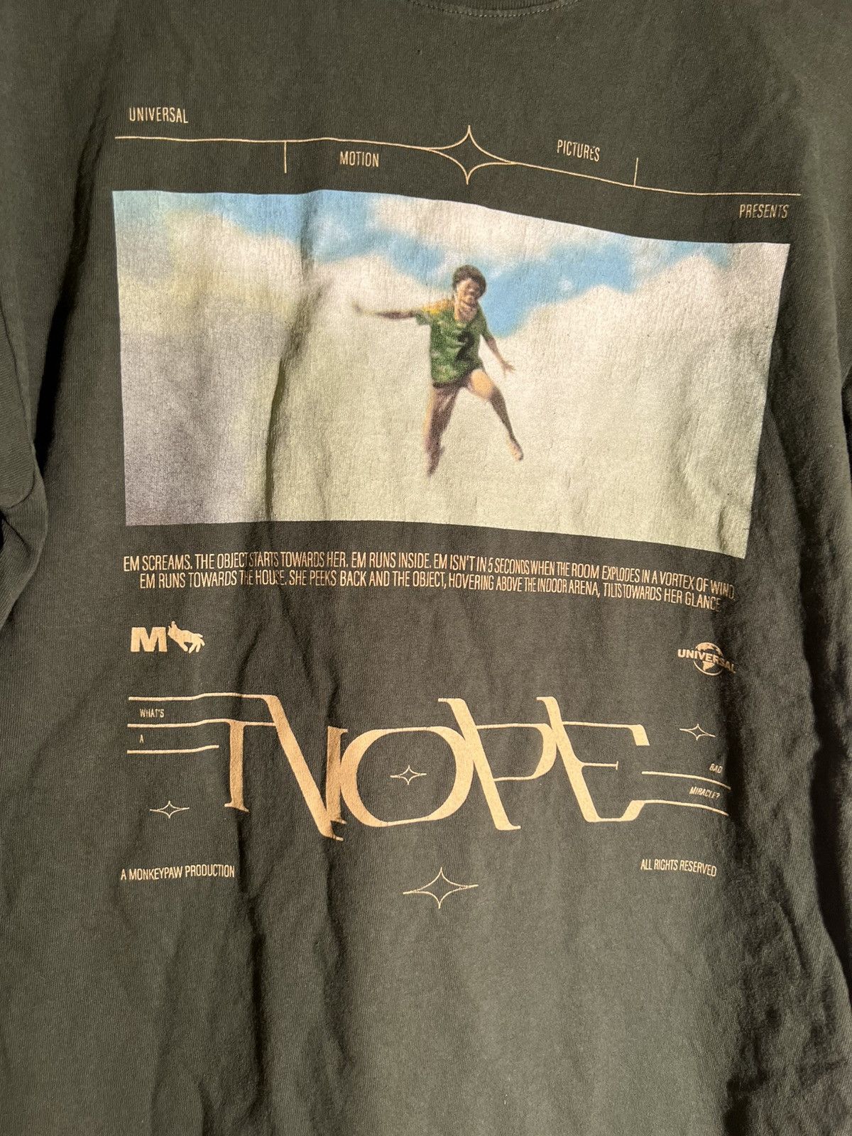Vintage NOPE Jordan Peele Alien Sci-Fi Movie Retro Streetwear Shirt Size US S / EU 44-46 / 1 - 4 Thumbnail