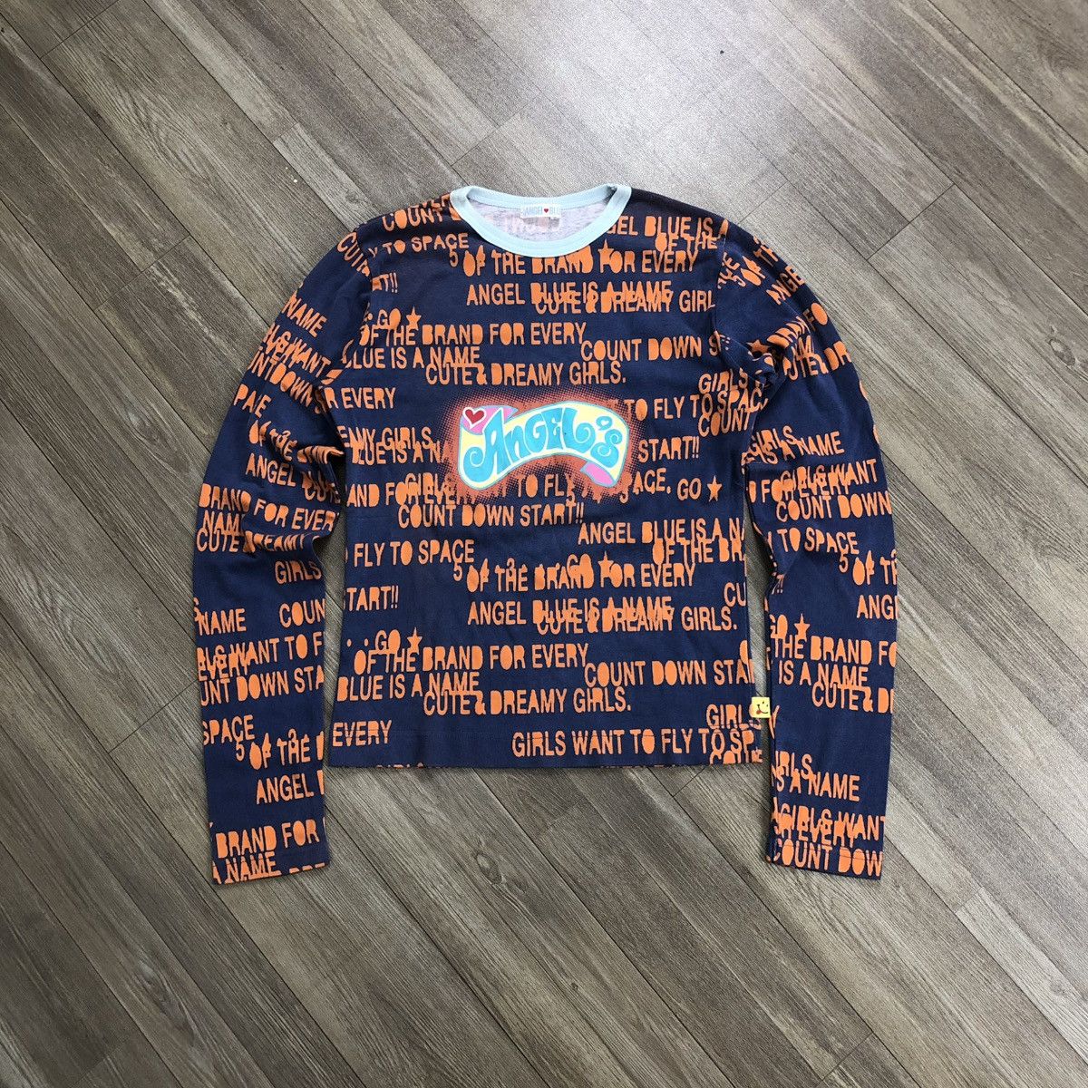 Angel Blue × Hysteric Glamour × Japanese Brand 2000s Angel Blue Iconic Design Poem Goa LGB Long Slevee Size S / US 4 / IT 40 - 1 Thumbnail