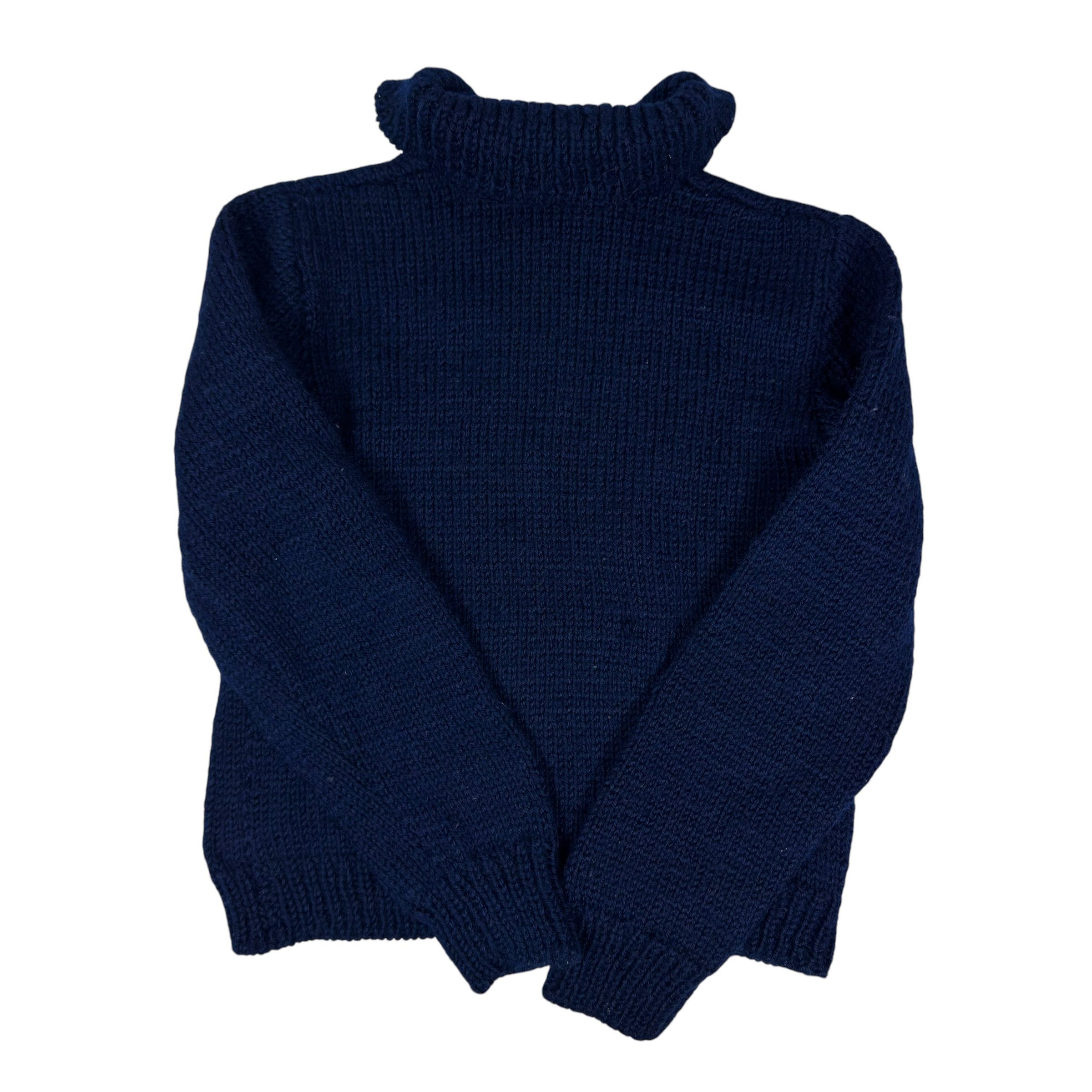 Kapital × Vintage Vintage Kapital style Navy Knit Sweater Size XS / US 0-2 / IT 36-38 - 4 Thumbnail