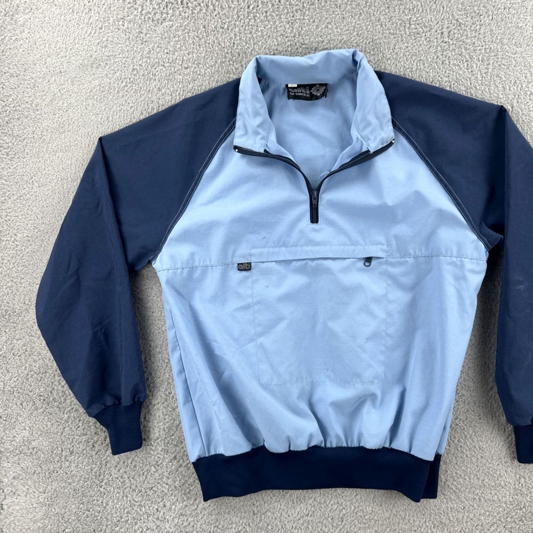 Vintage VINTAGE Alti Of Santa Fe Mens L Two Tone Blue Raglan 1/4 Zip Ski Jacket 80s USA Made Size US L / EU 52-54 / 3 - 3 Thumbnail