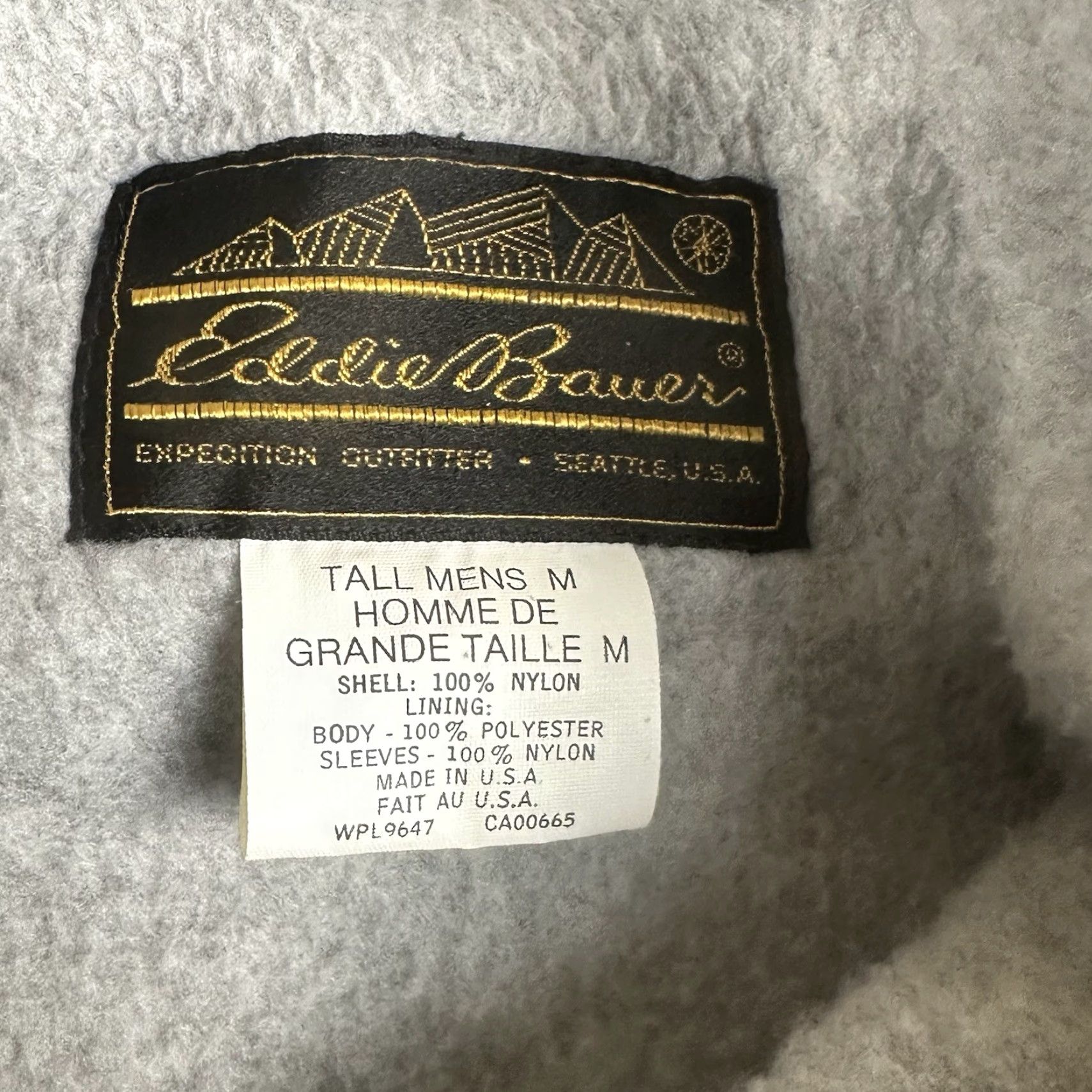 Eddie Bauer VINTAGE Eddie Bauer Jacket Mens Medium Tall Blue 80s Fleece Lined Made in USA Size US M / EU 48-50 / 2 - 7 Thumbnail