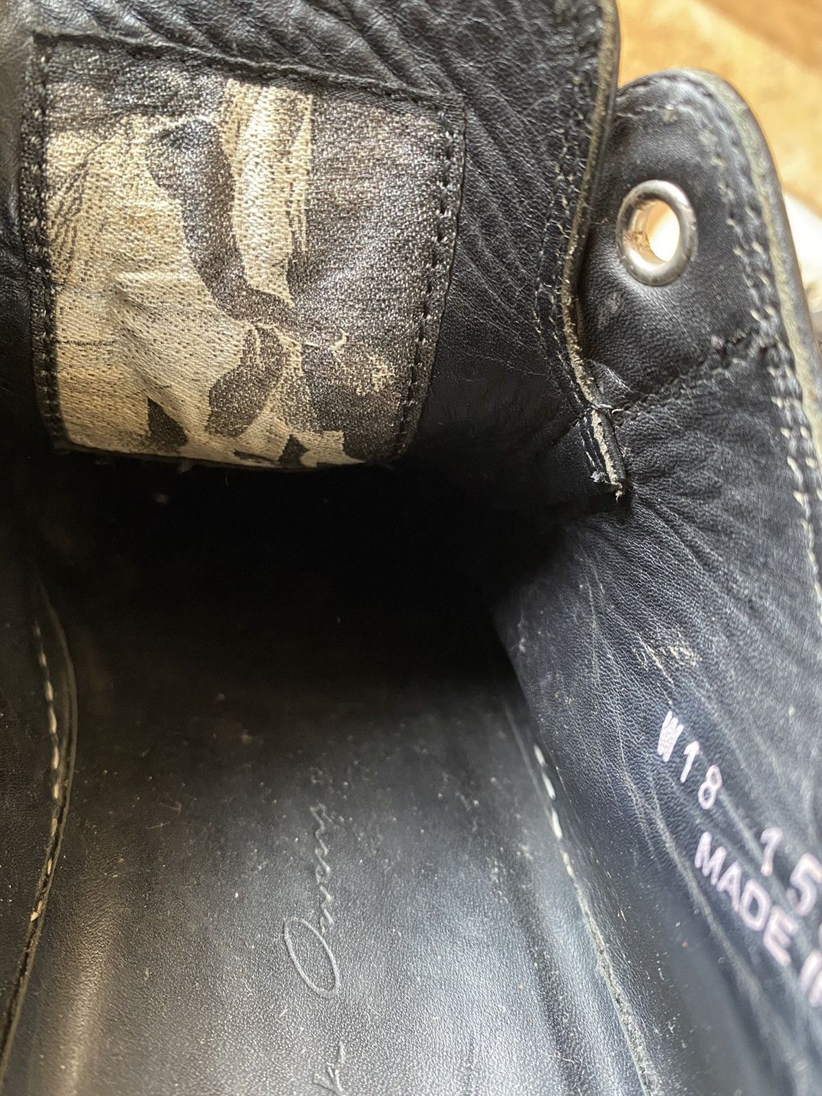 Rick Owens Rick owens F/W 18 mainline low top leather sneakers sz 36 Size US 5.5 / IT 35.5 - 17 Thumbnail