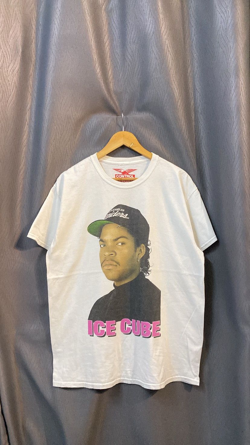 MLB × Rap Tees × Vintage ICE CUBE X LA RAIDES BIG HEAD MEDIUM WHITE Size US M / EU 48-50 / 2 - 1 Thumbnail