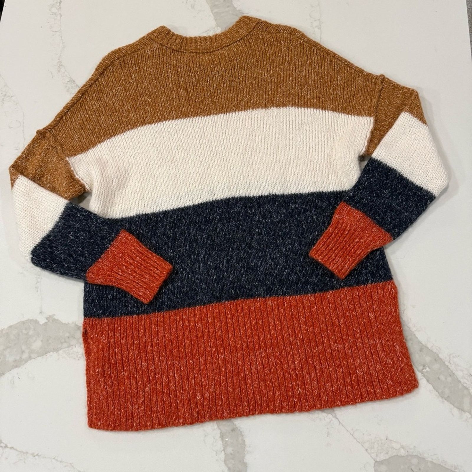 Madewell Madewell Striped AlpacaBlend Tunic Knit Sweater Womens Small Size S / US 4 / IT 40 - 7 Thumbnail