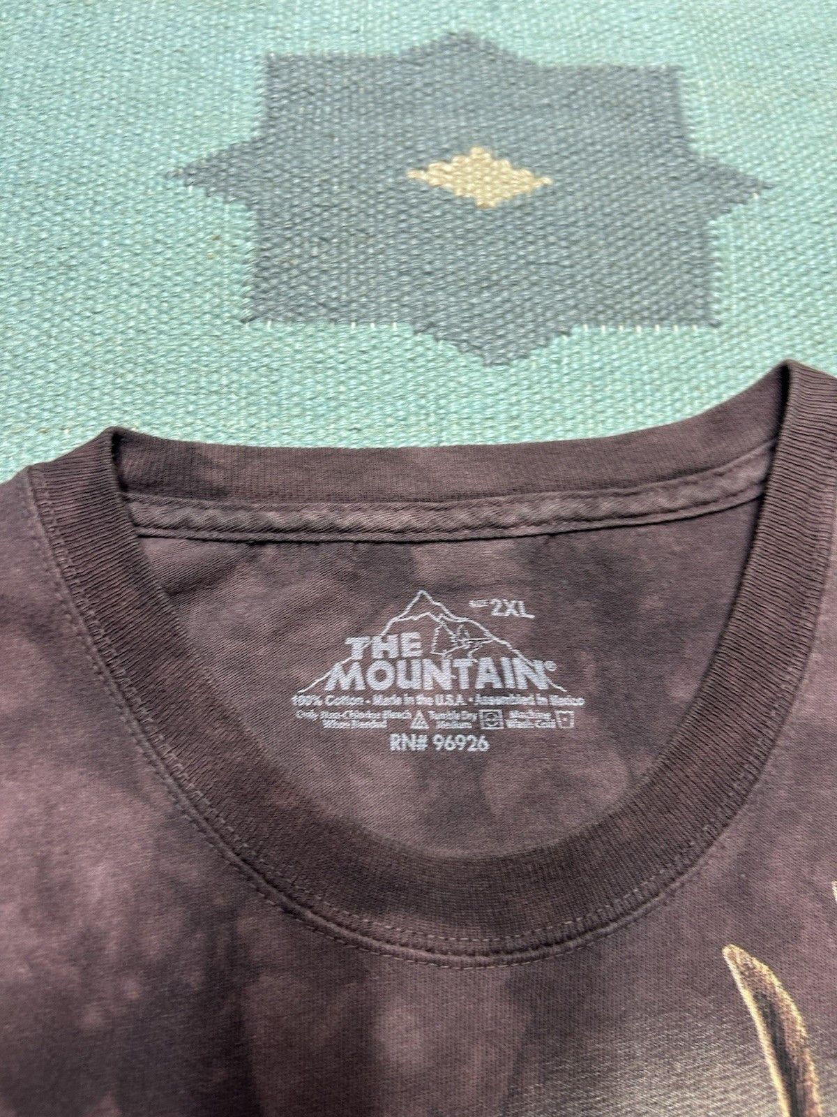 Vintage The mountain t shirt tie dye eagle bird animal nature XXL T Size US XXL / EU 58 / 5 - 3 Thumbnail