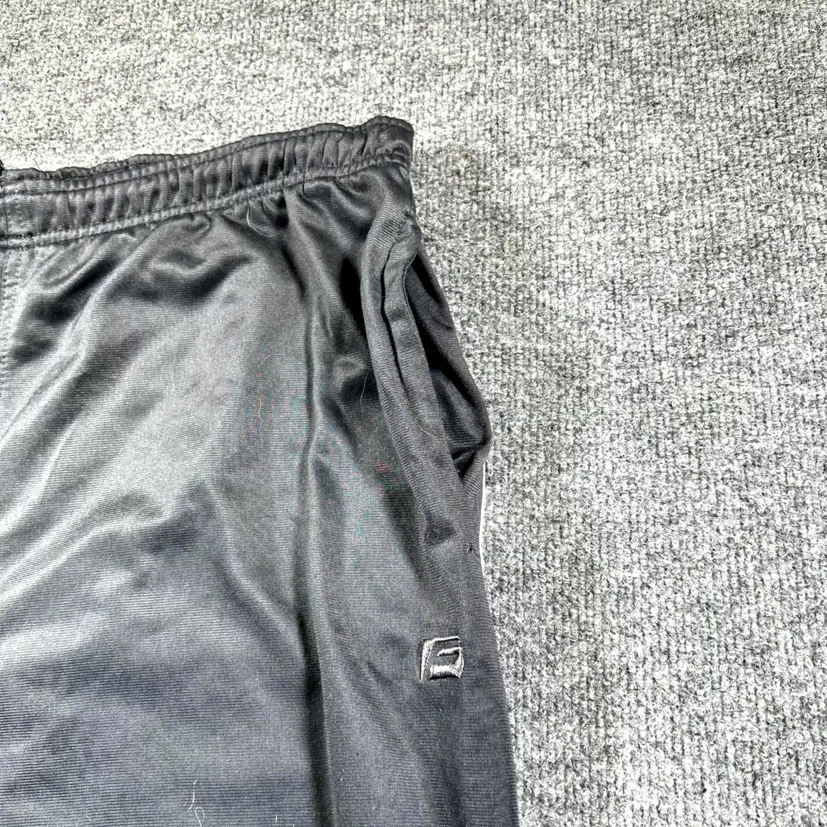 Vintage Franklin Sports Track Pants Mens XL Black Drawstring Straight Leg Performance Size US 36 / EU 52 - 7 Thumbnail