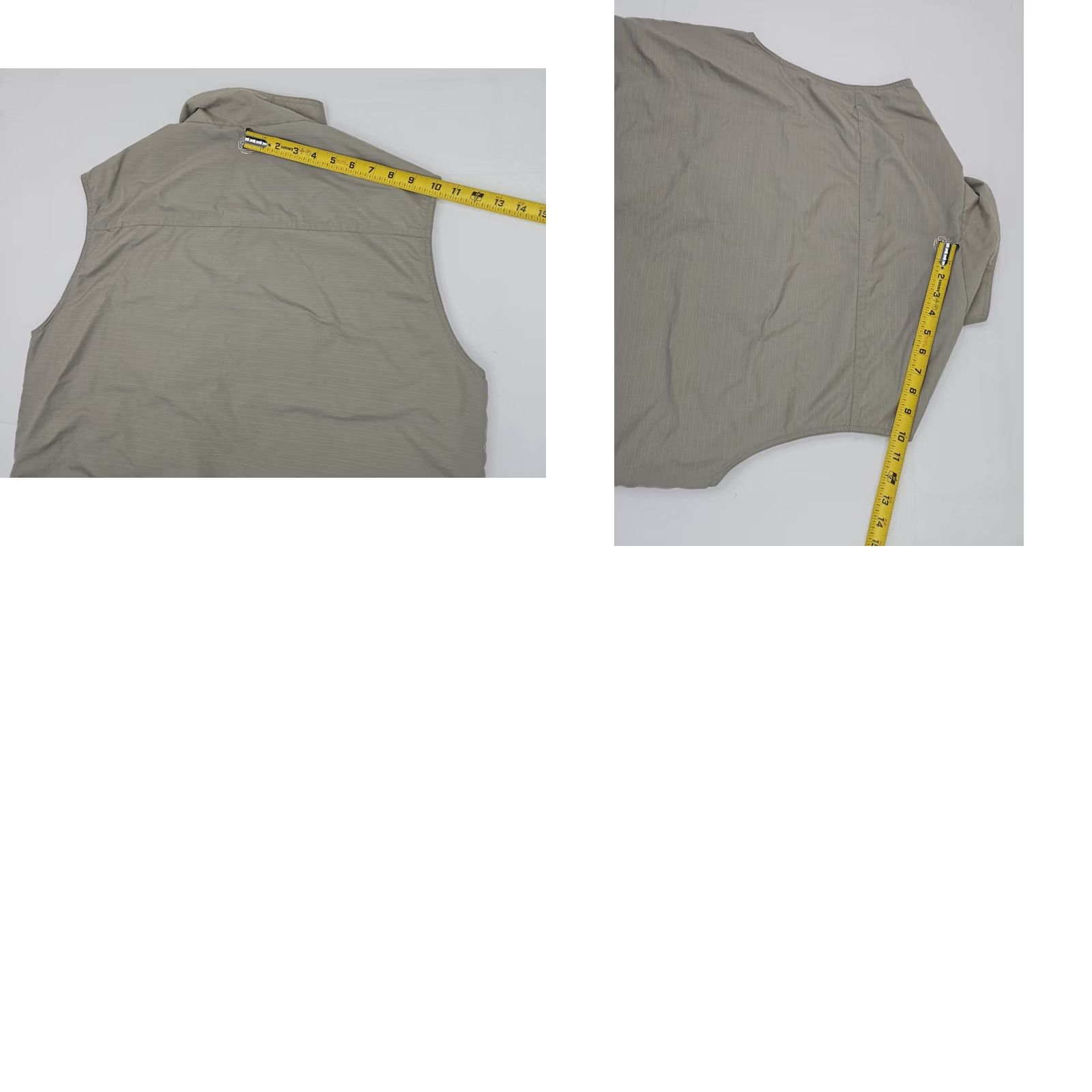 Timberland VINTAGE Timberland Weathergear Vest Men L Beige Fleece-Lined Ripstop 90s Shooting Full Zip Retro Workwear Size US L / EU 52-54 / 3 - 10 Thumbnail