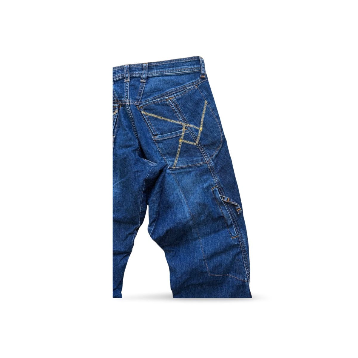 Marithe + Francois Girbaud Marithe Francois Girbaud Crazy Straight Denim Jeans Size US 29 - 7 Thumbnail