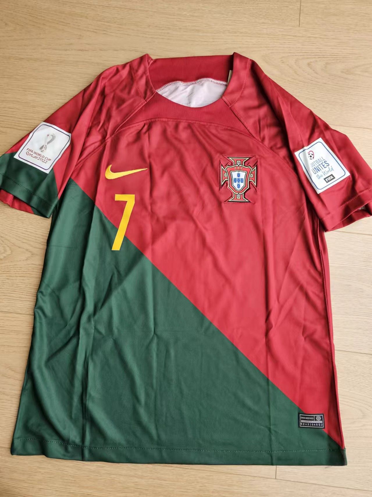 2022 World Cup Portugal C Ronaldo Jersey Home