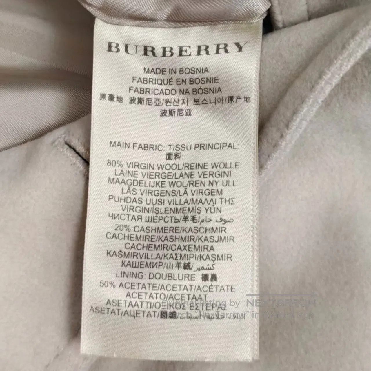 Burberry Burberry Wool Cashmere Blended Coat| Size XXS / US 00 / IT 34 - 5 Thumbnail