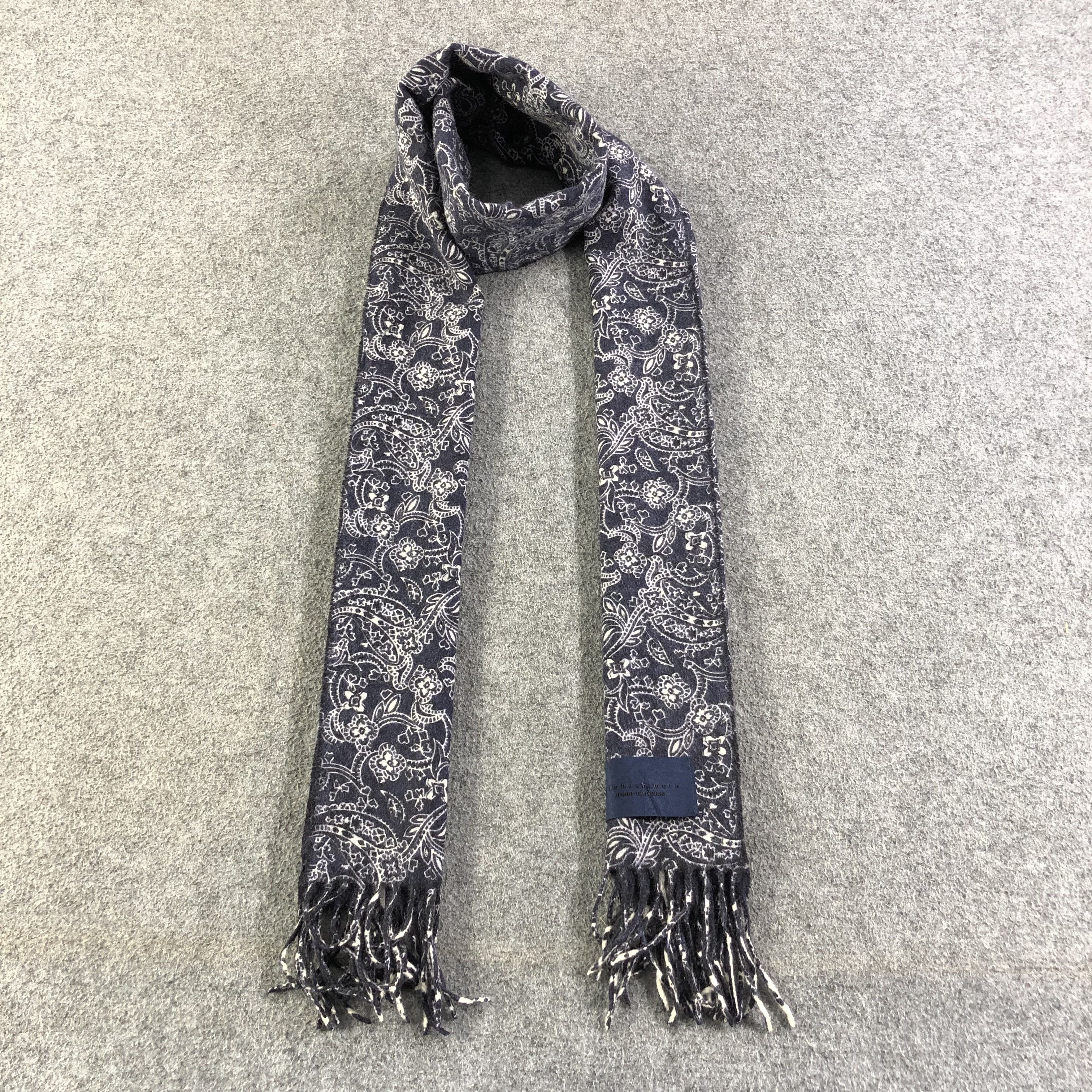 junhashimoto Junhashimoto Paisley Cashmere Scarf Muffler V1266 Size ONE SIZE - 1 Thumbnail