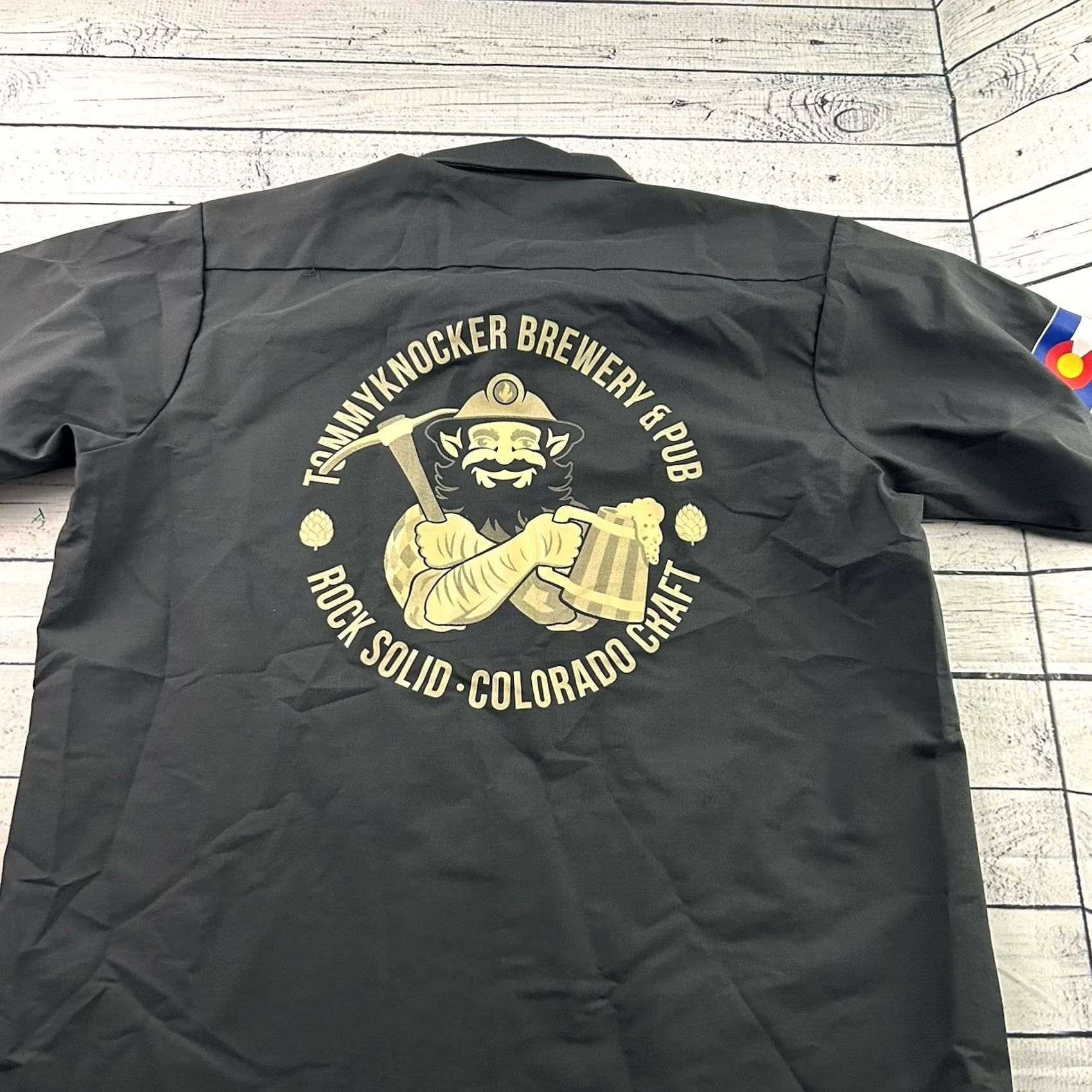 Red Kap Red Kap Tommyknocker Brewery Short Sleeve Button-Front Shirt Mens XL Gray Size US XL / EU 56 / 4 - 6 Thumbnail