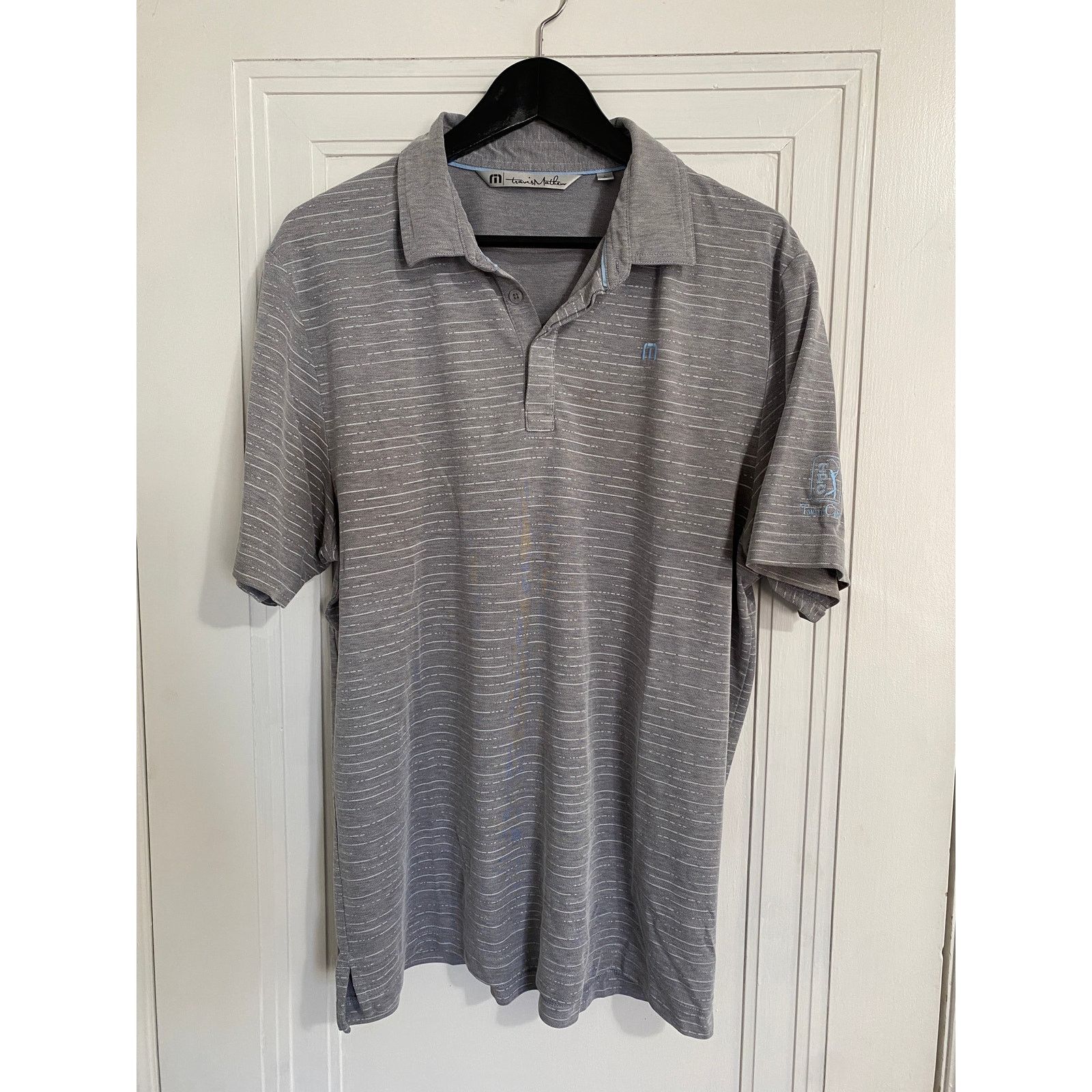 TravisMathew TravisMathew TPC Twin Cities Dark Gray Golf Polo Men's Sz L Size US L / EU 52-54 / 3 - 1 Thumbnail