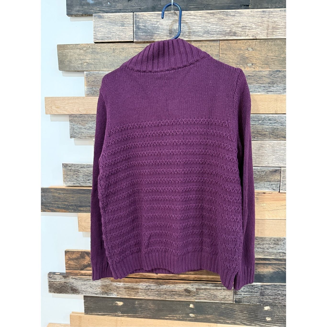 Other Talbots NWT TEXTURE STITCH SNAP MOCKNECK SWEATER sz L Size L / US 10 / IT 46 - 3 Thumbnail