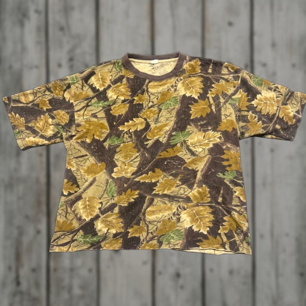 The Unbranded Brand The Unbranded Brand Camouflage T-Shirt Men's XL Outdoor Cropped Bottom 100% Cotton Hunting Woods Multicolor Classic Shirt Mens XL Size US XL / EU 56 / 4 - 1 Thumbnail