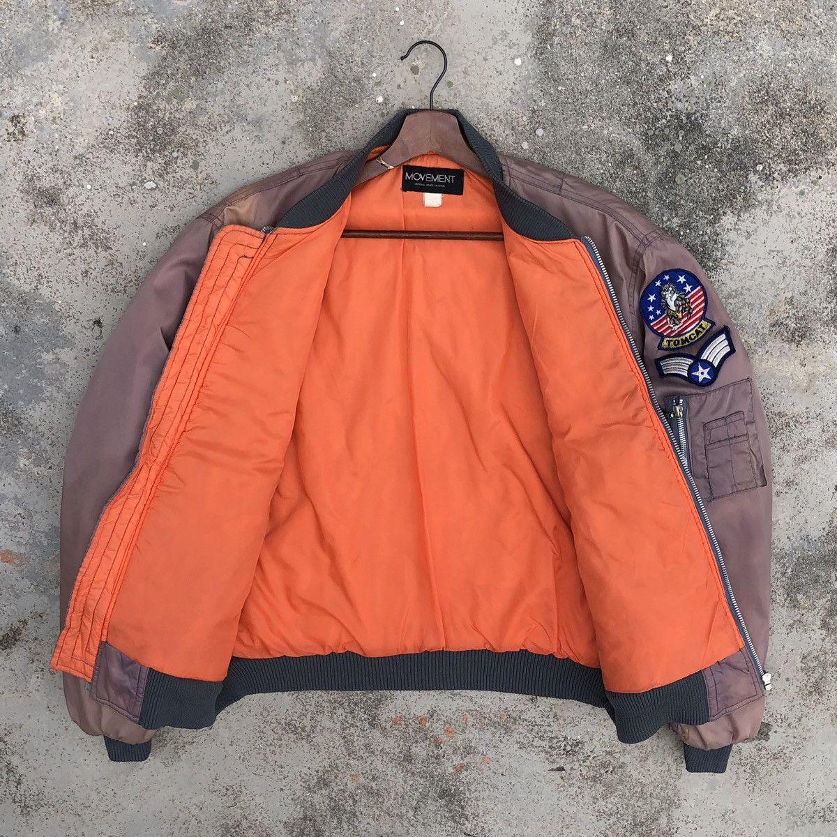 Vintage Vintage Sun Faded U.S.Air Force Tomcat Ma-1 Bomber Jacket Size US L / EU 52-54 / 3 - 14 Thumbnail