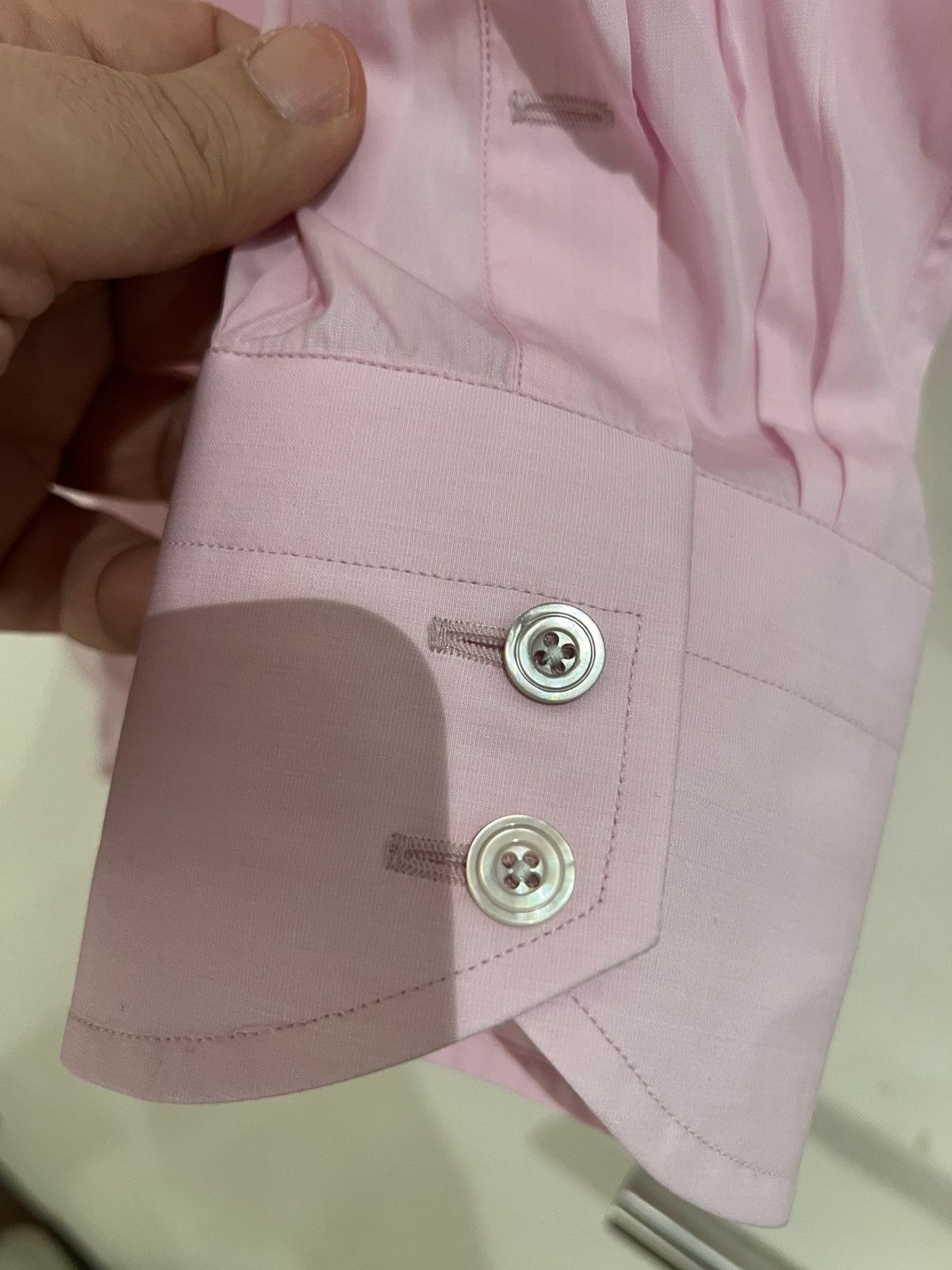 Tom Ford TOM FORD Pink Dress Shirt Size 16 41 Long Sleeves Cotton Size US M / EU 48-50 / 2 - 5 Thumbnail
