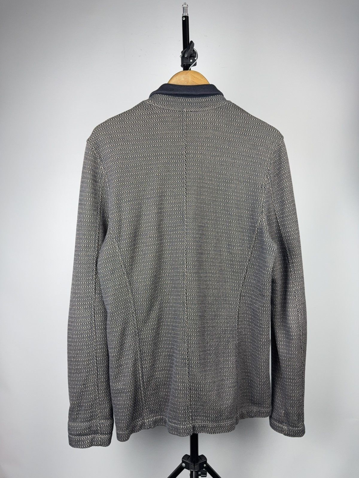 Hugo Boss Luxury 00s Hugo Boss Brown Jersey knit Blazer Jacket Size US L / EU 52-54 / 3 - 13 Thumbnail