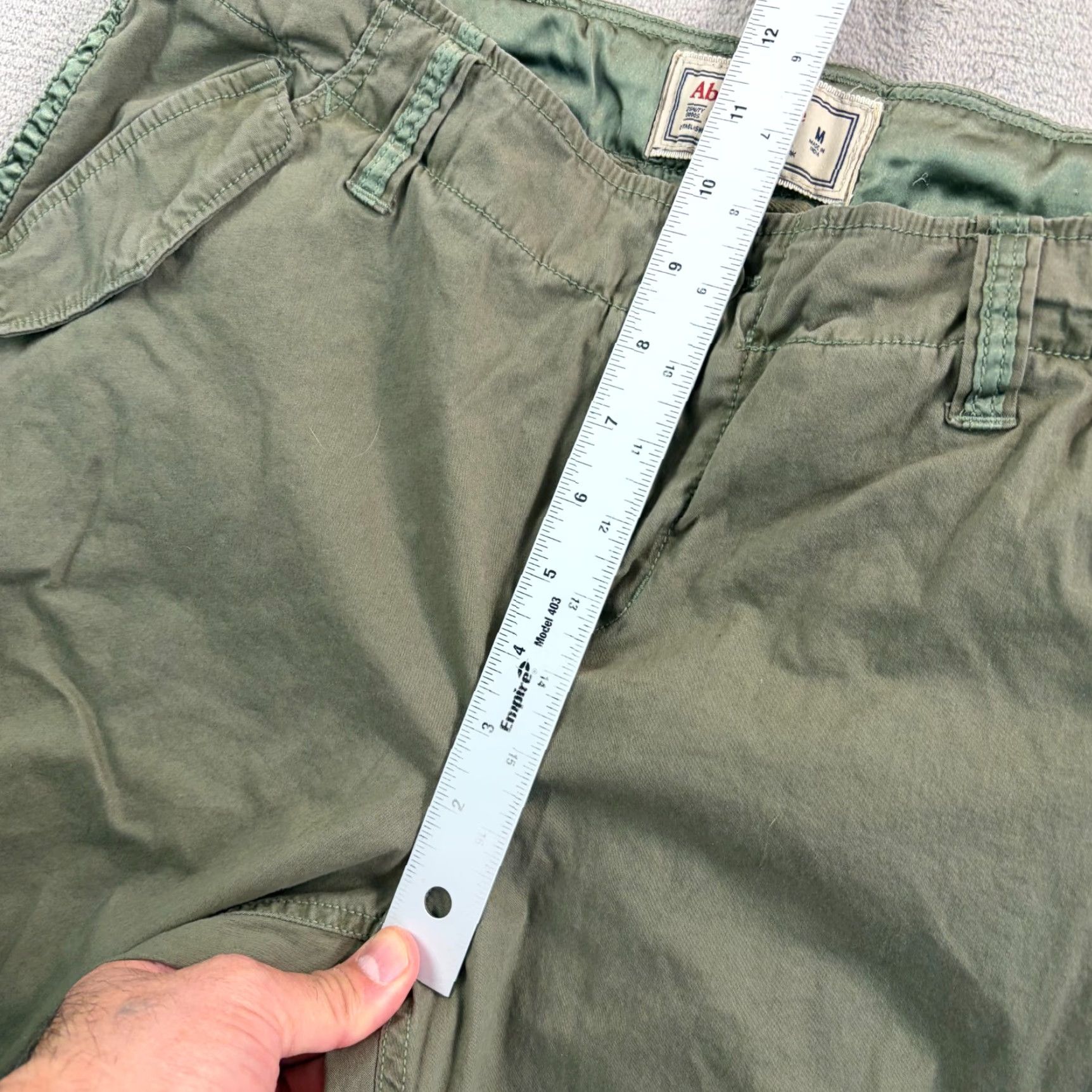 Abercrombie & Fitch VINTAGE Abercrombie & Fitch Baggy Cargo Paratrooper Pants Women M Green 90s Casual Mens Women Girls? Size 32" / US 10 / IT 46 - 6 Thumbnail