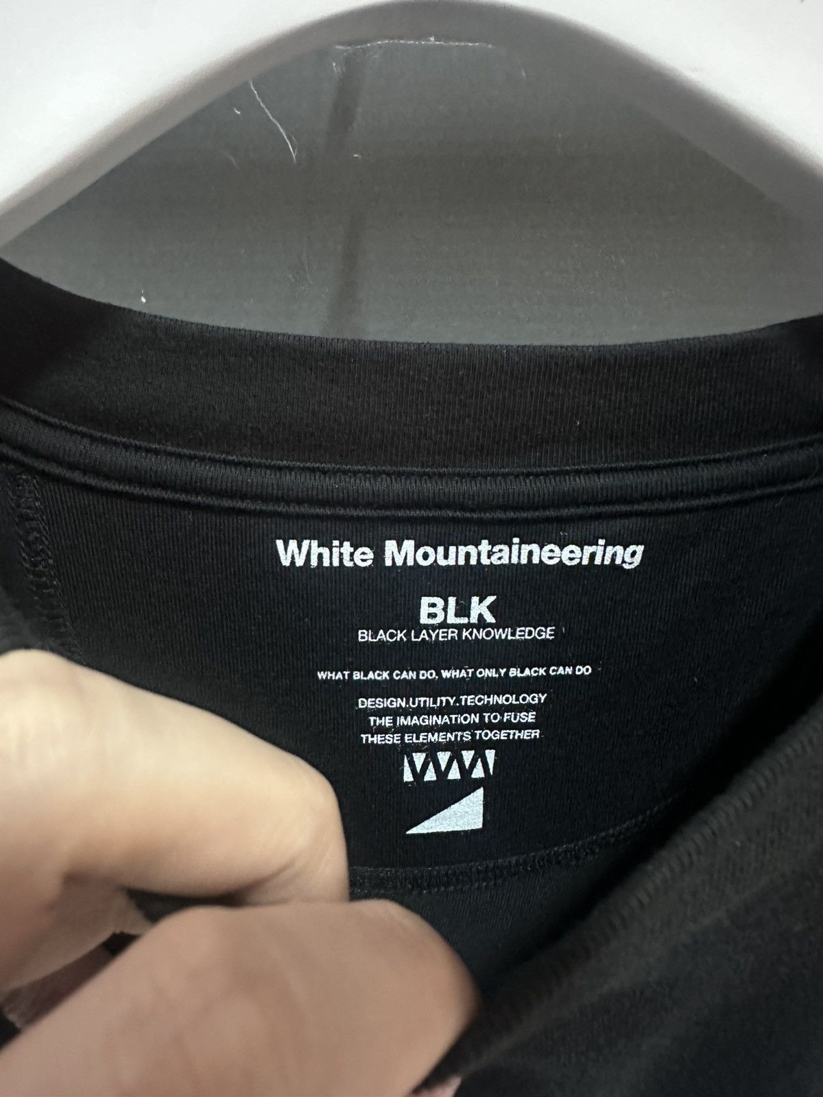 White Mountaineering White mountaineering BLK series Mountain Tee Size US M / EU 48-50 / 2 - 2 Thumbnail