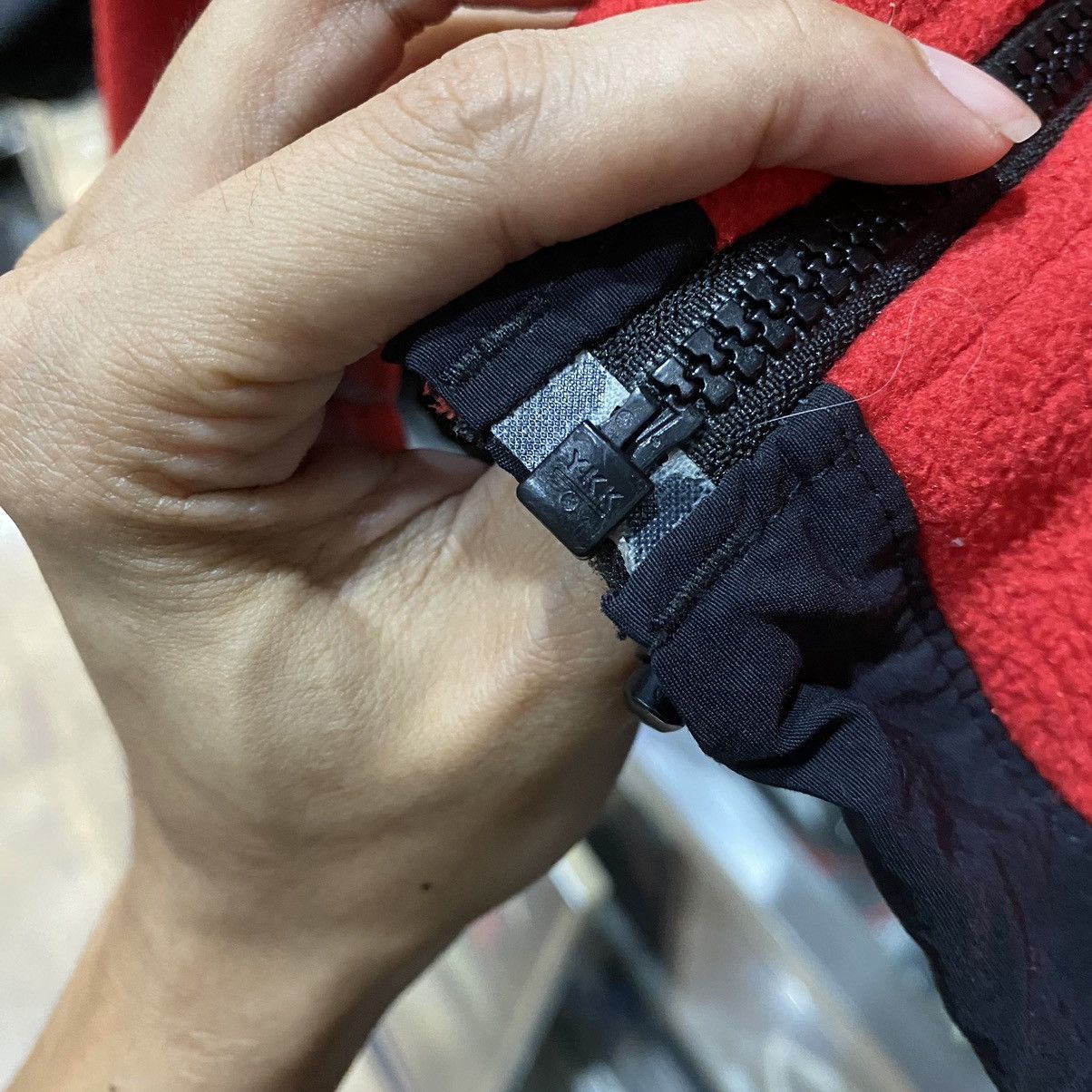 The North Face The North Face Red Black Denali Fleece Jacket Size US S / EU 44-46 / 1 - 11 Thumbnail