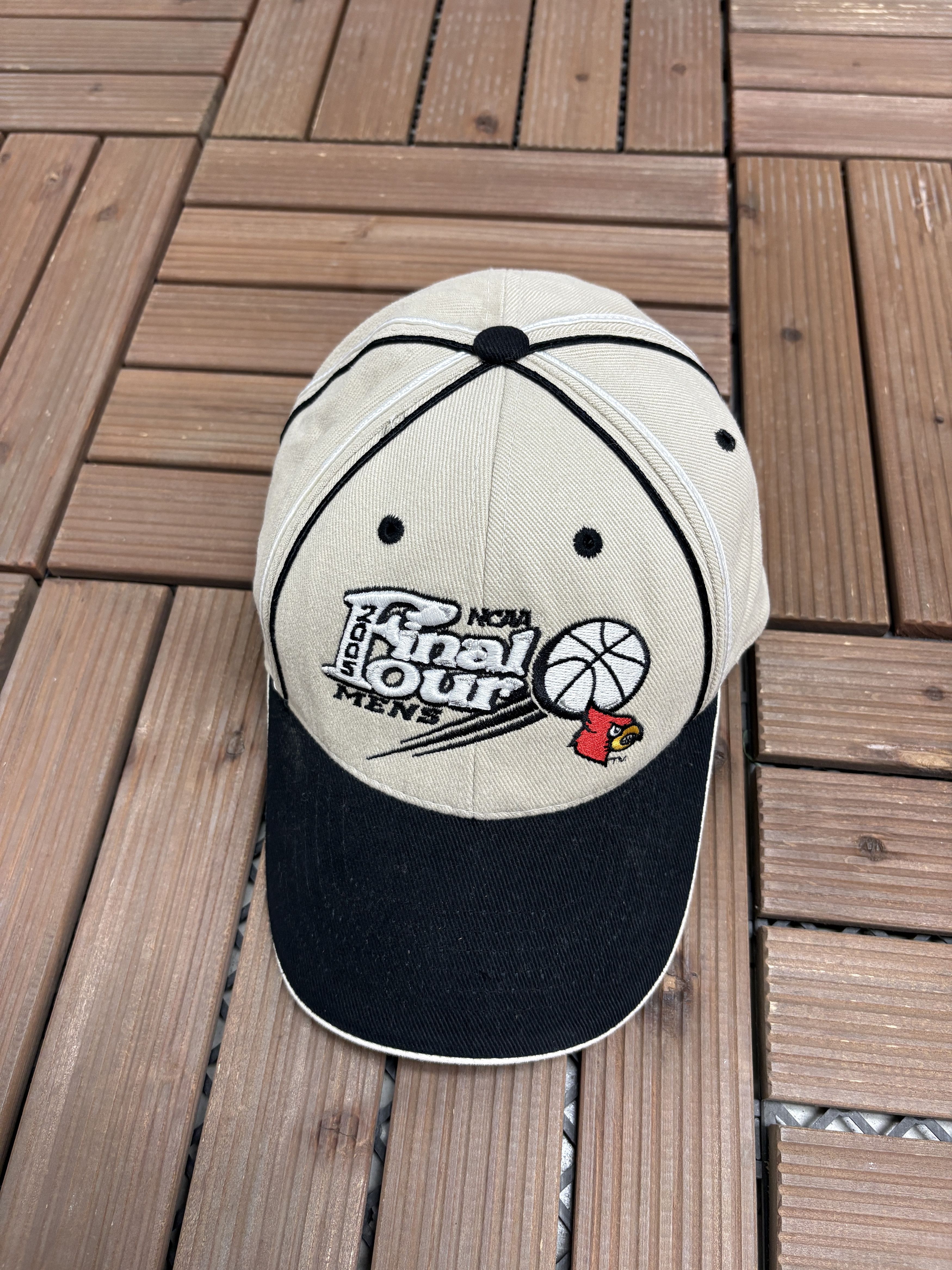 Vintage Louisville Cardinals Final Four 2005 Vintage Beige Hat Cap Size ONE SIZE - 1 Thumbnail