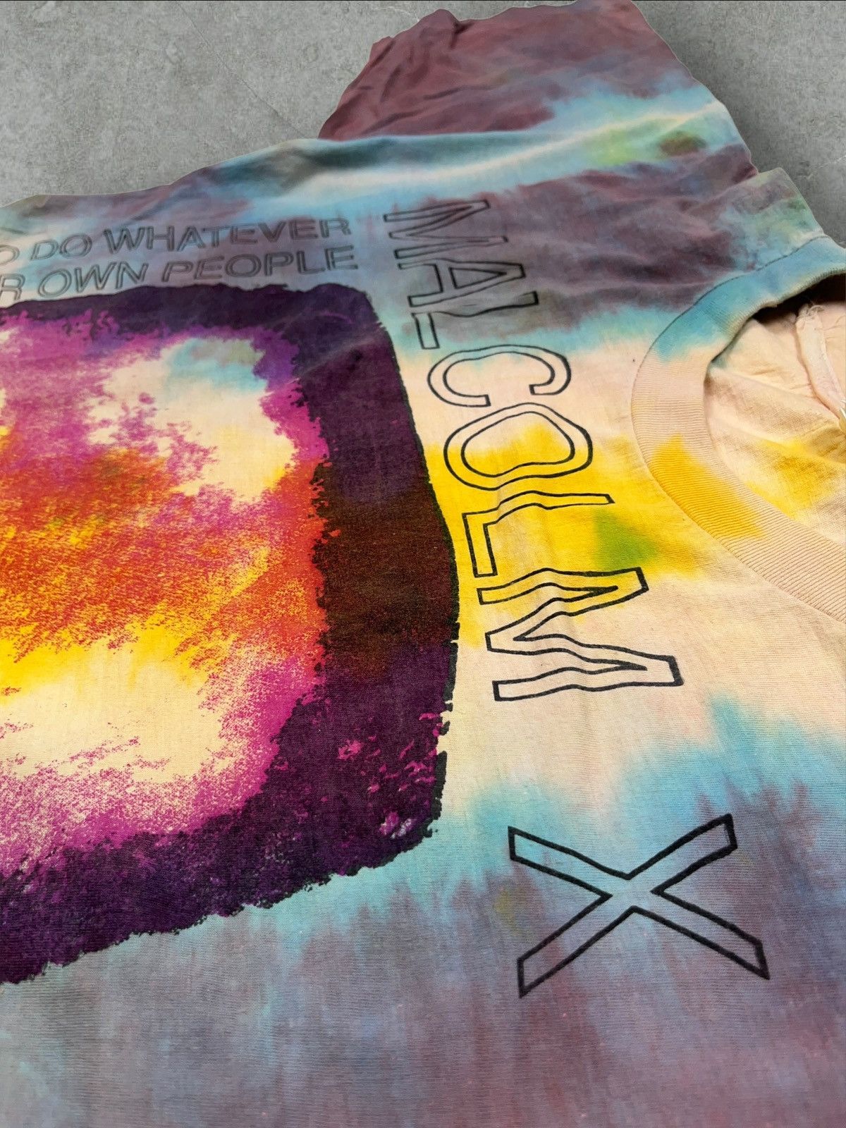 Rap Tees Vintage Malcolm X Mosquitohead All Over Print T-shirt Size US XL / EU 56 / 4 - 8 Thumbnail